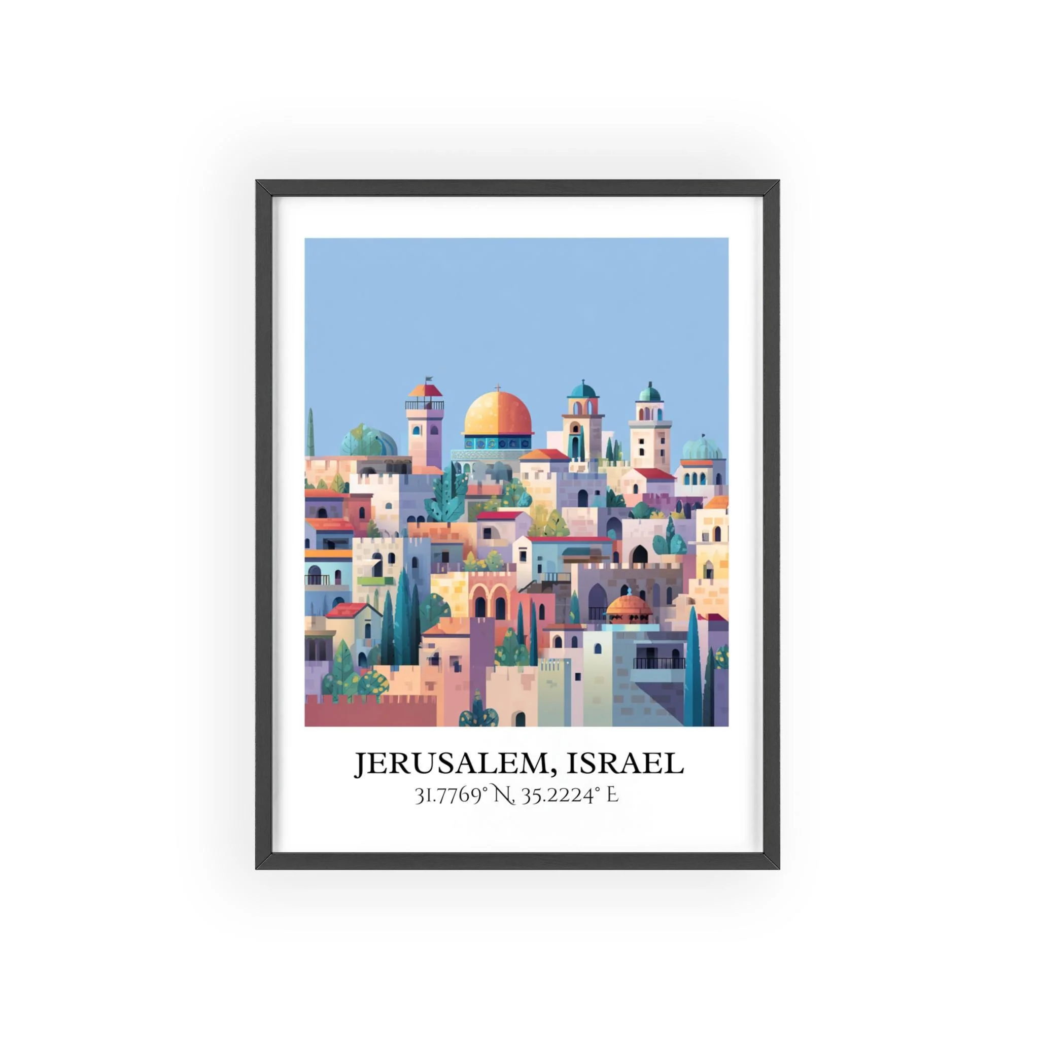 Jerusalem, Israel – Watercolor Art Print - Image 7