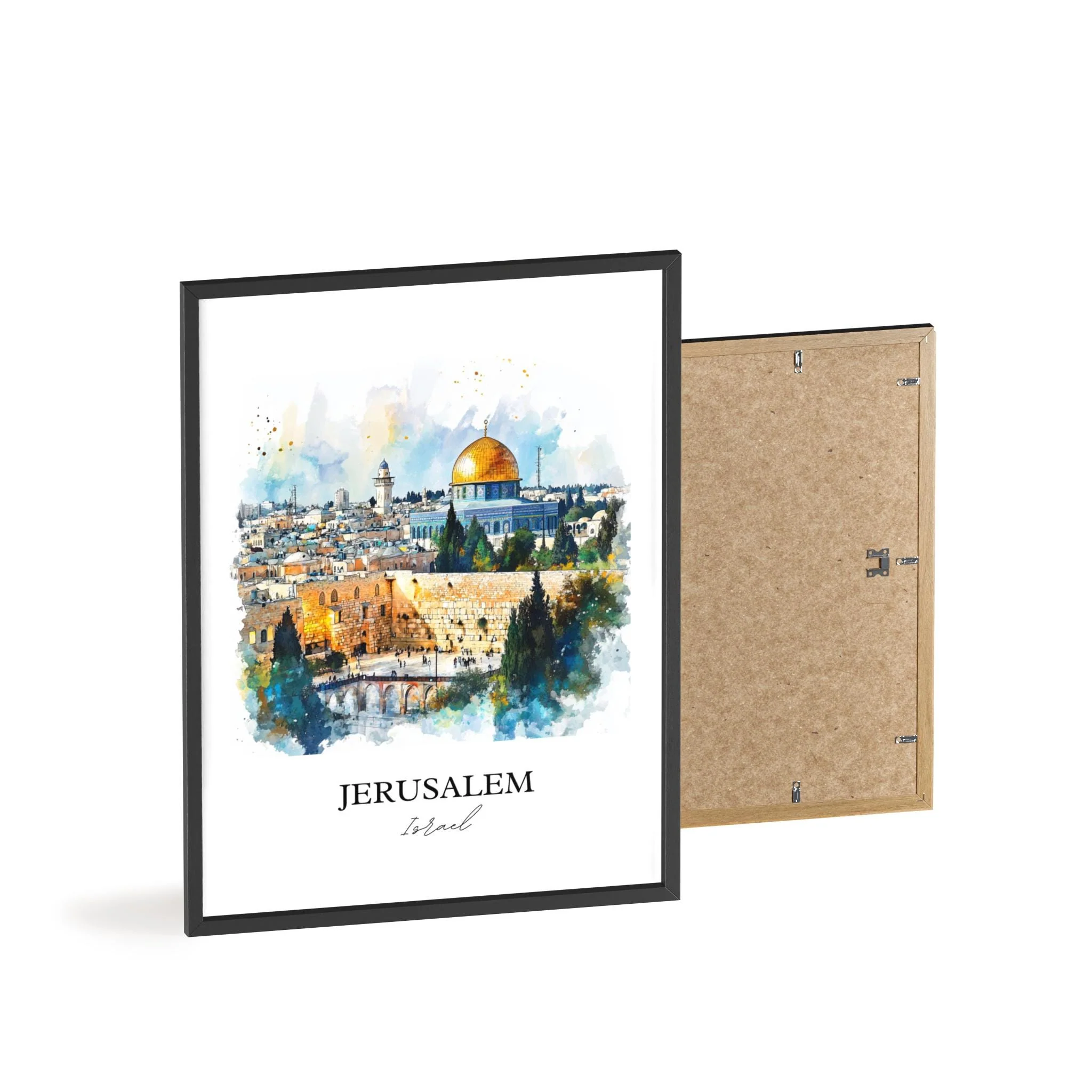 Jerusalem, Israel – Watercolor Art Print - Image 8