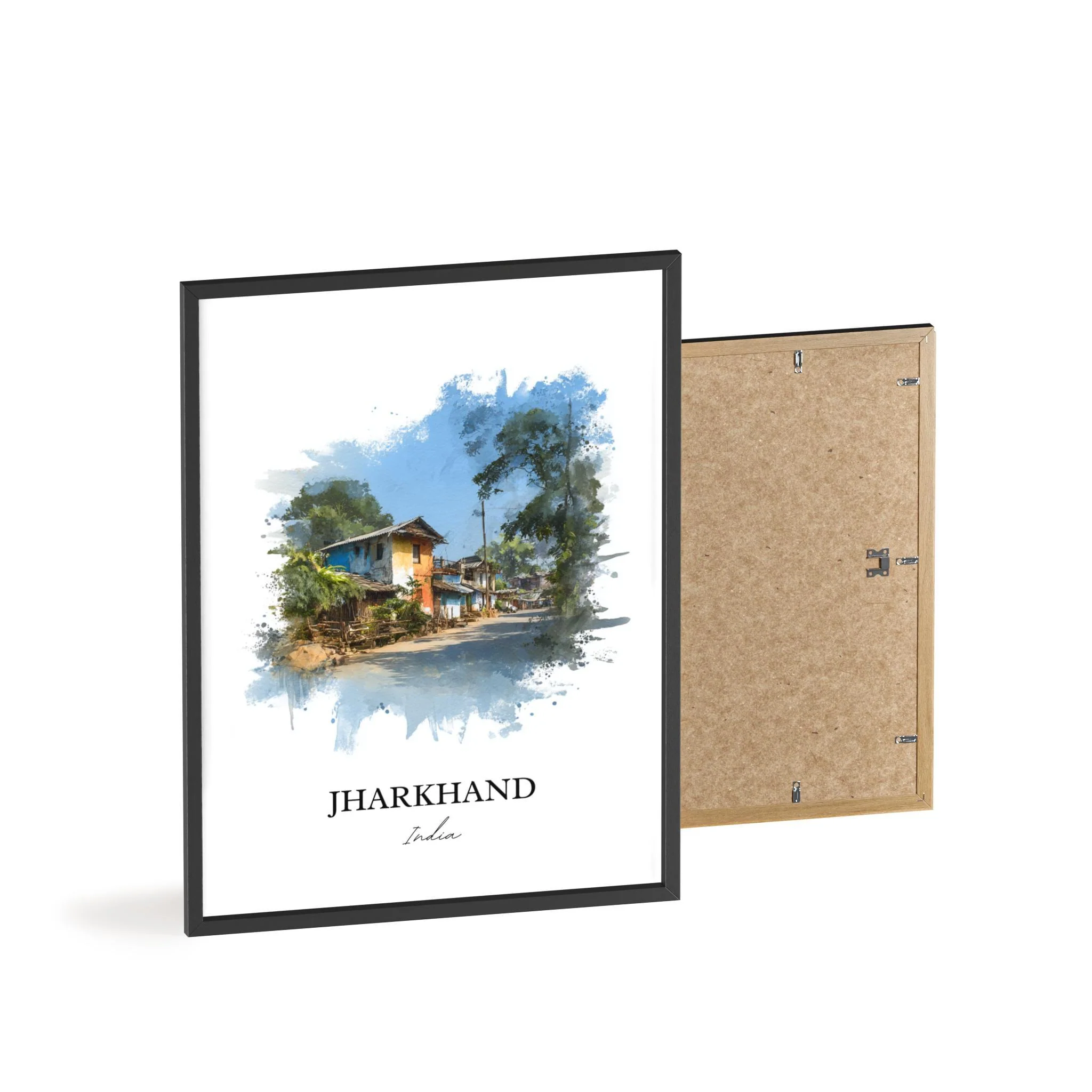 Jharkhand, India – Watercolor Art Print - Image 8