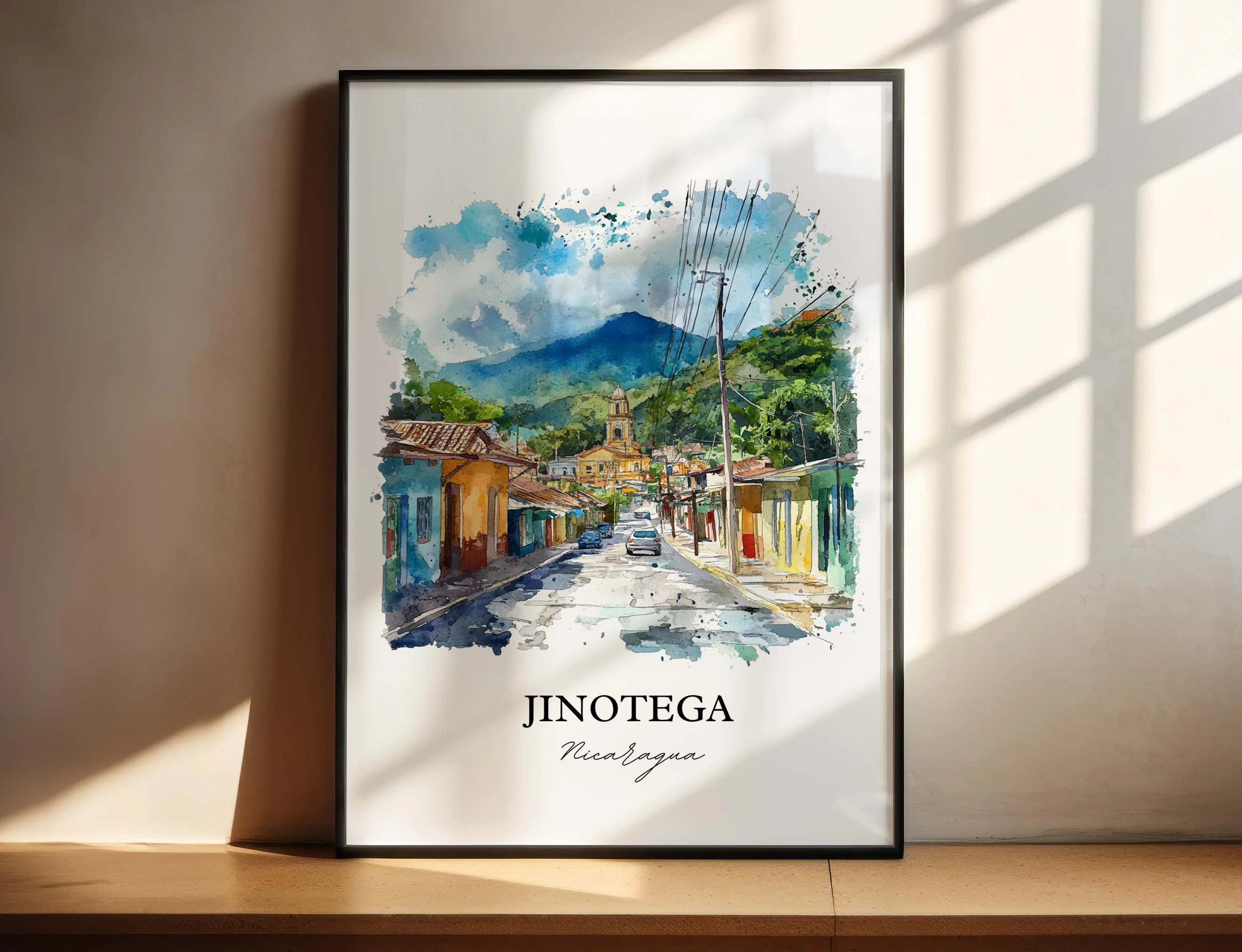 Jinotega, Nicaragua – Watercolor Art Print