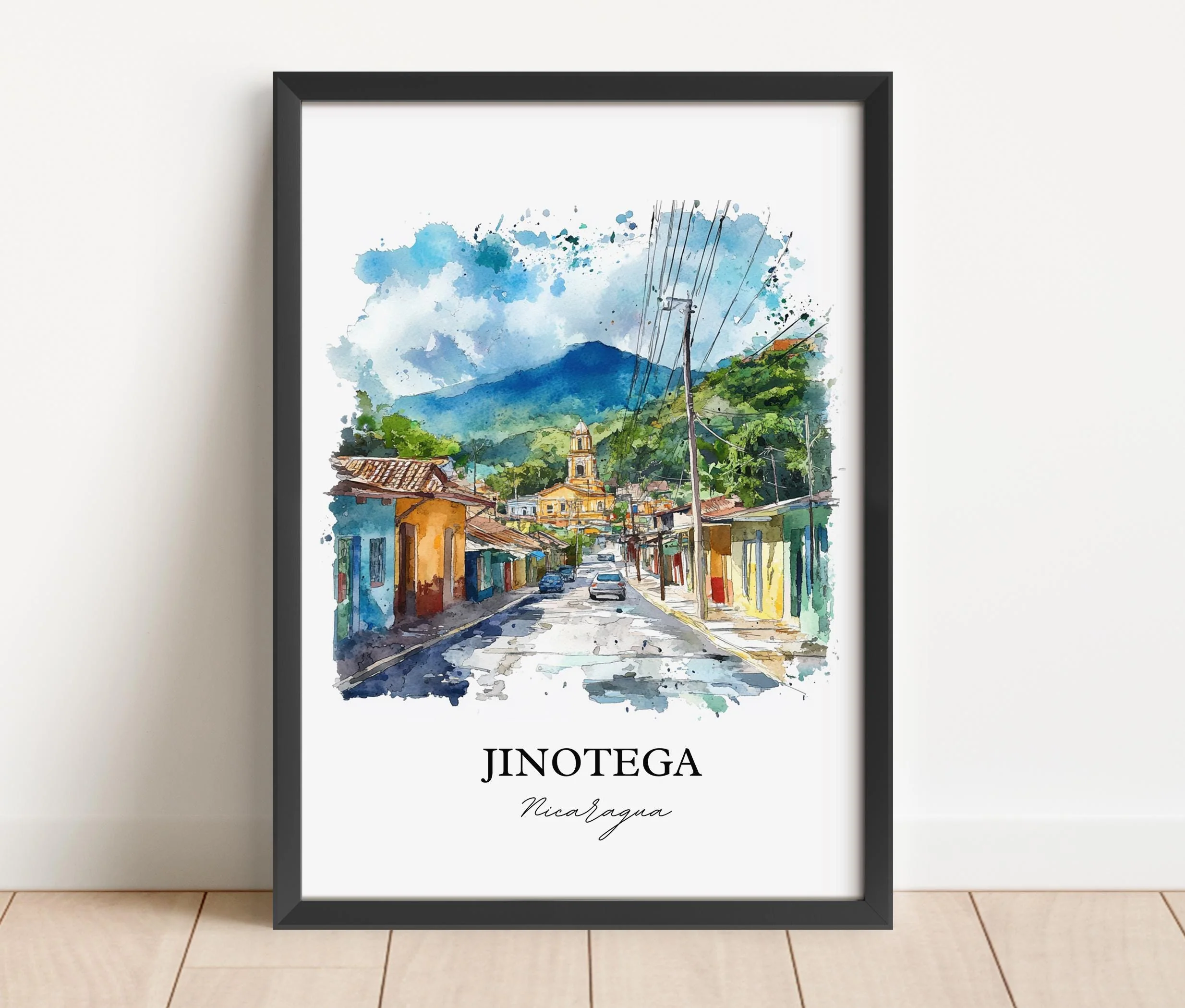 Jinotega, Nicaragua – Watercolor Art Print - Image 6