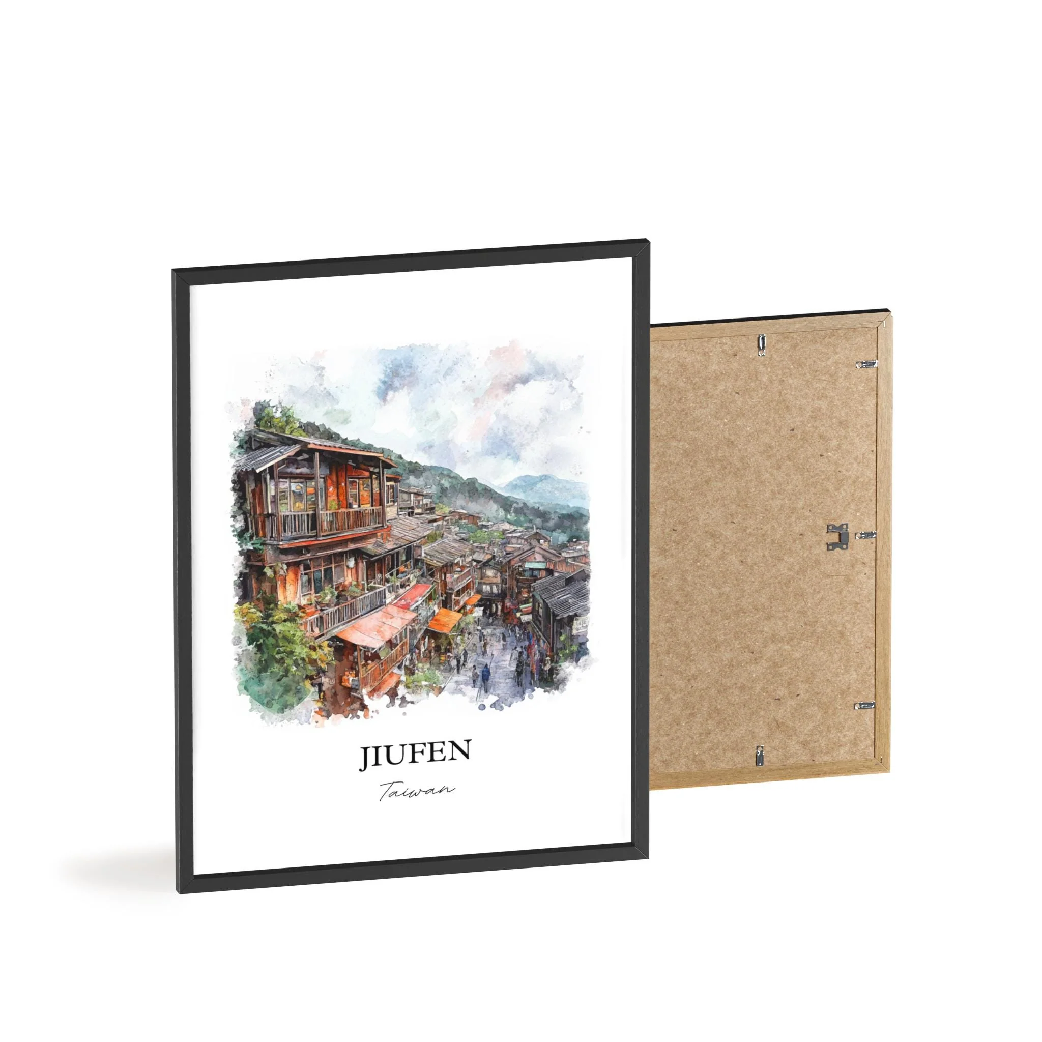 Jiufen, Taiwan – Watercolor Art Print - Image 8