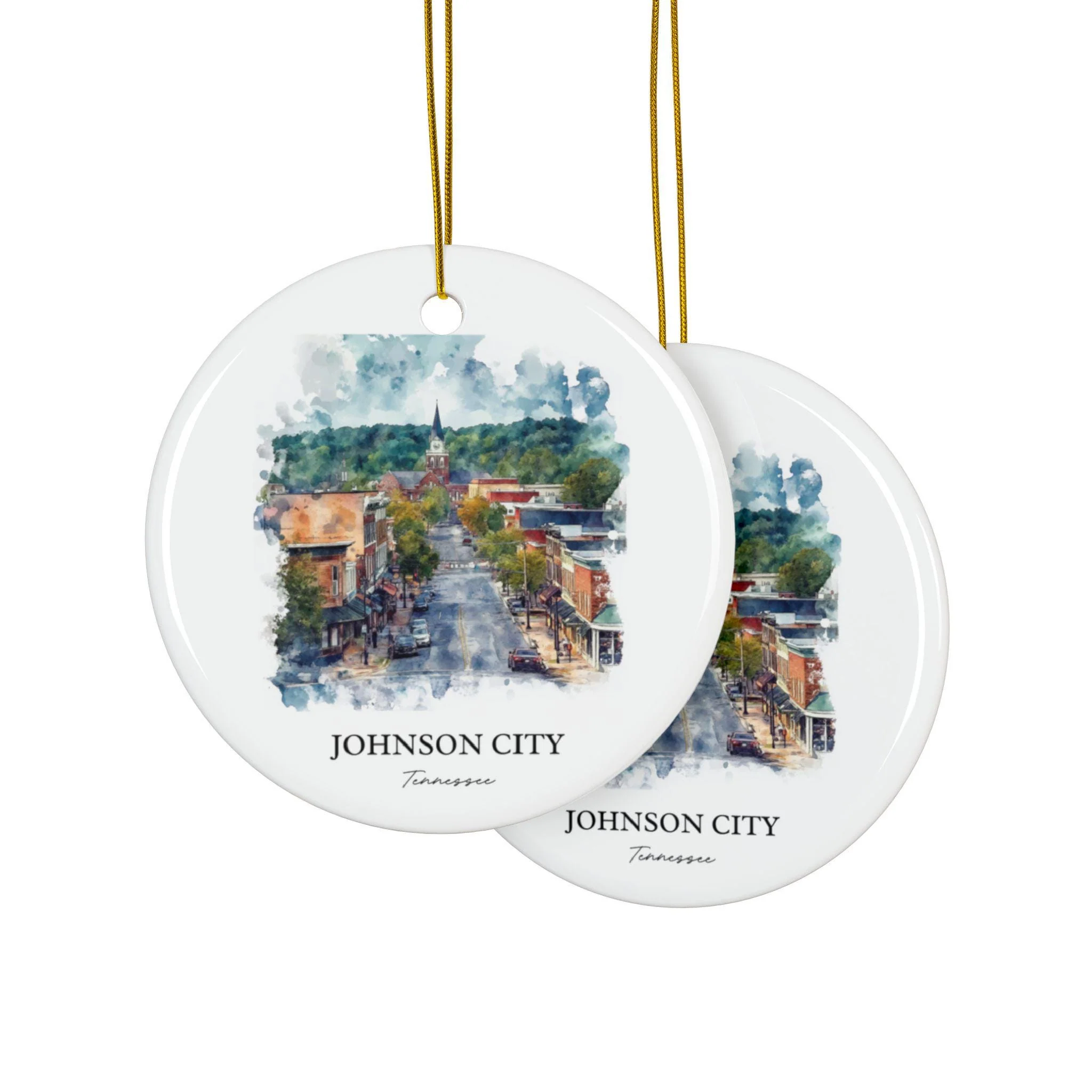 Johnson City TN Ornament: Unique Johnson City Souvenir, Tennessee Xmas Decor, and Authentic Johnson City Gift - Image 2
