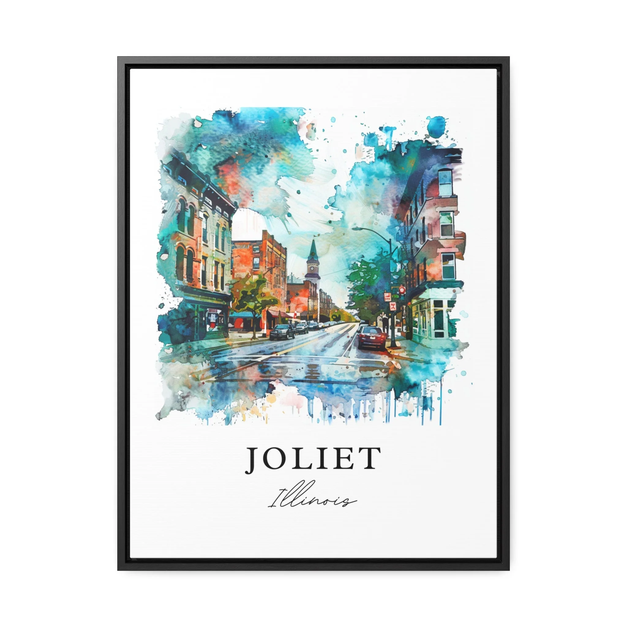 Joliet, Illinois – Watercolor Art Print - Image 6