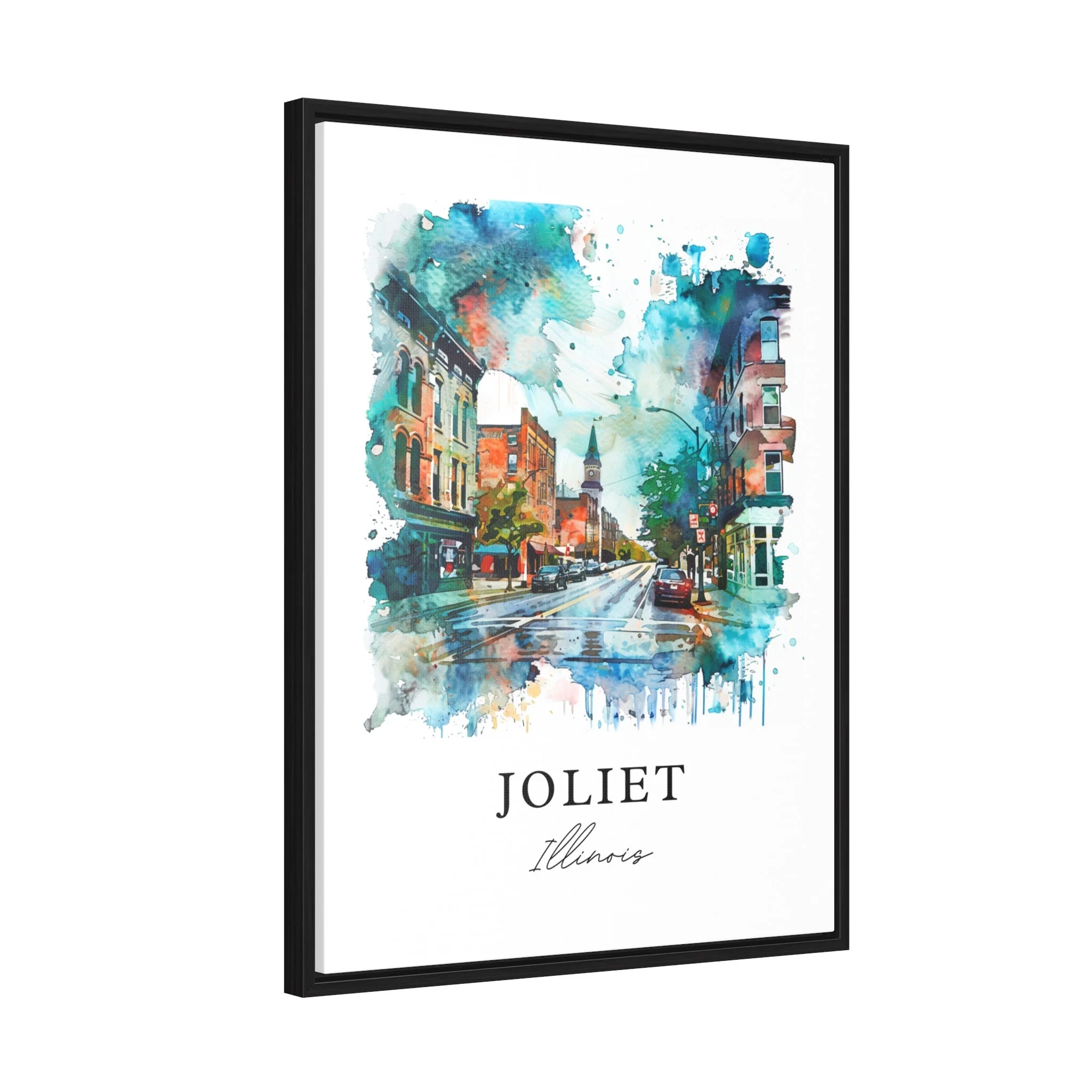 Joliet, Illinois – Watercolor Art Print - Image 7