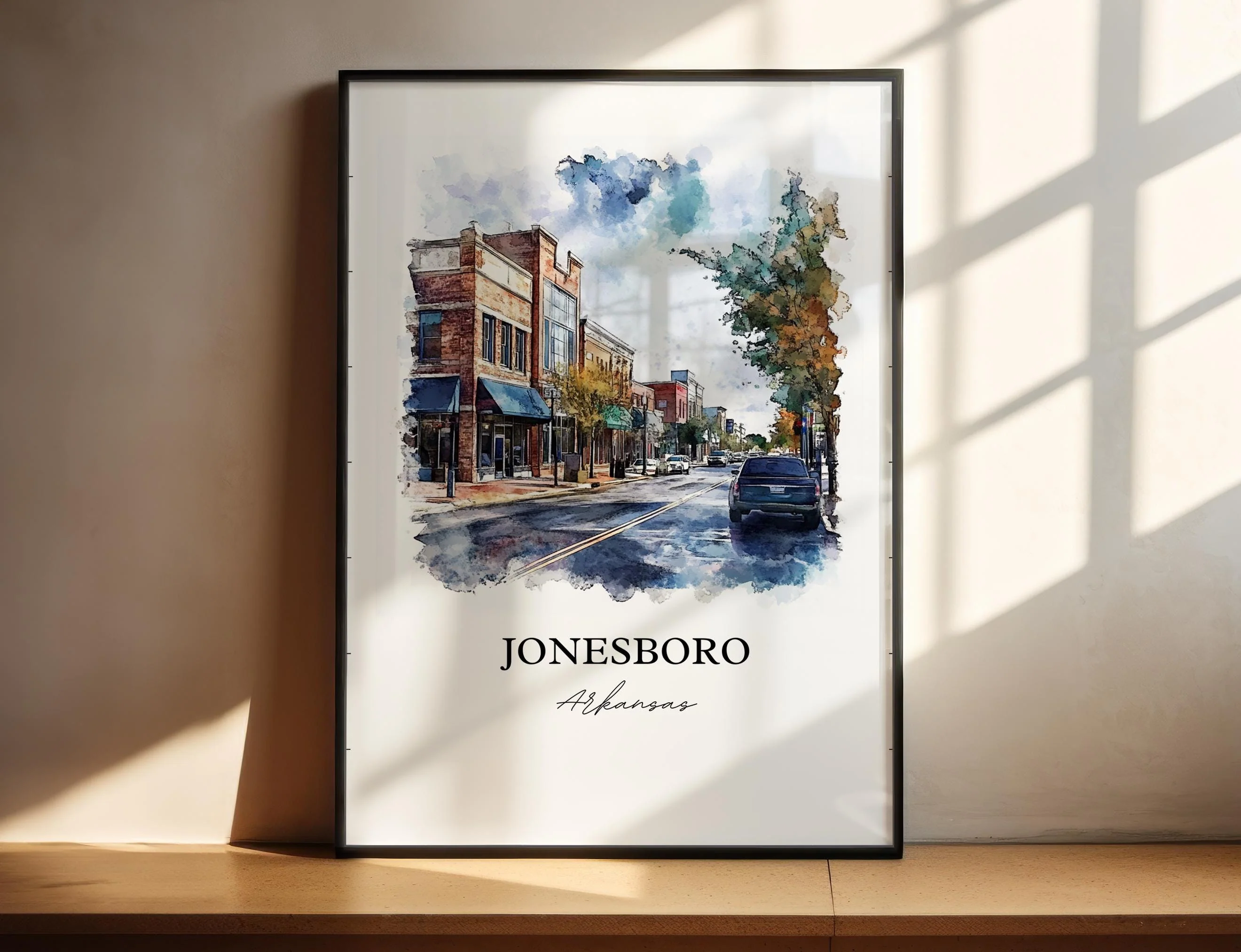 Jonesboro, Alaska, Alaska – Watercolor Art Print - Image 3