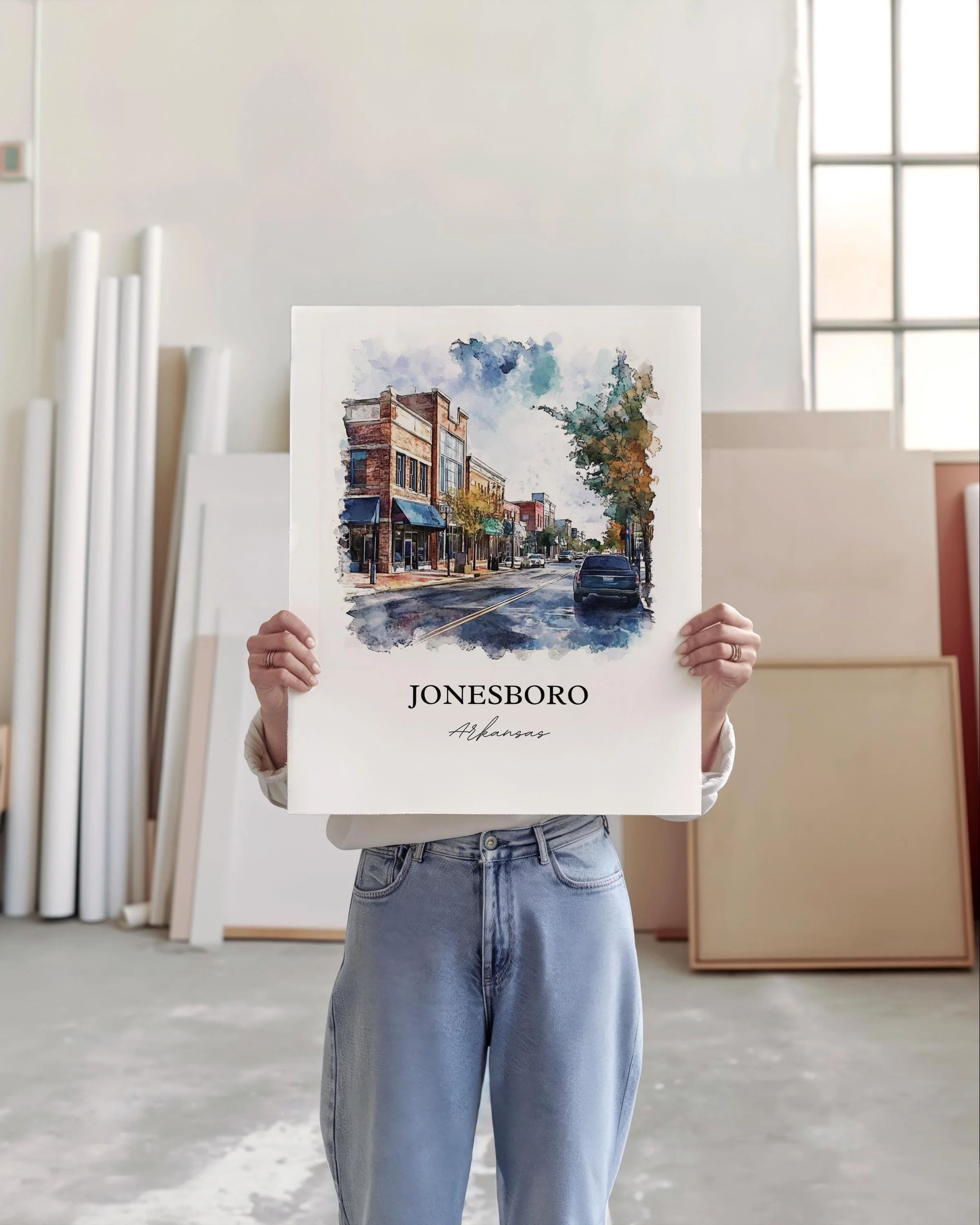 Jonesboro, Alaska, Alaska – Watercolor Art Print - Image 6