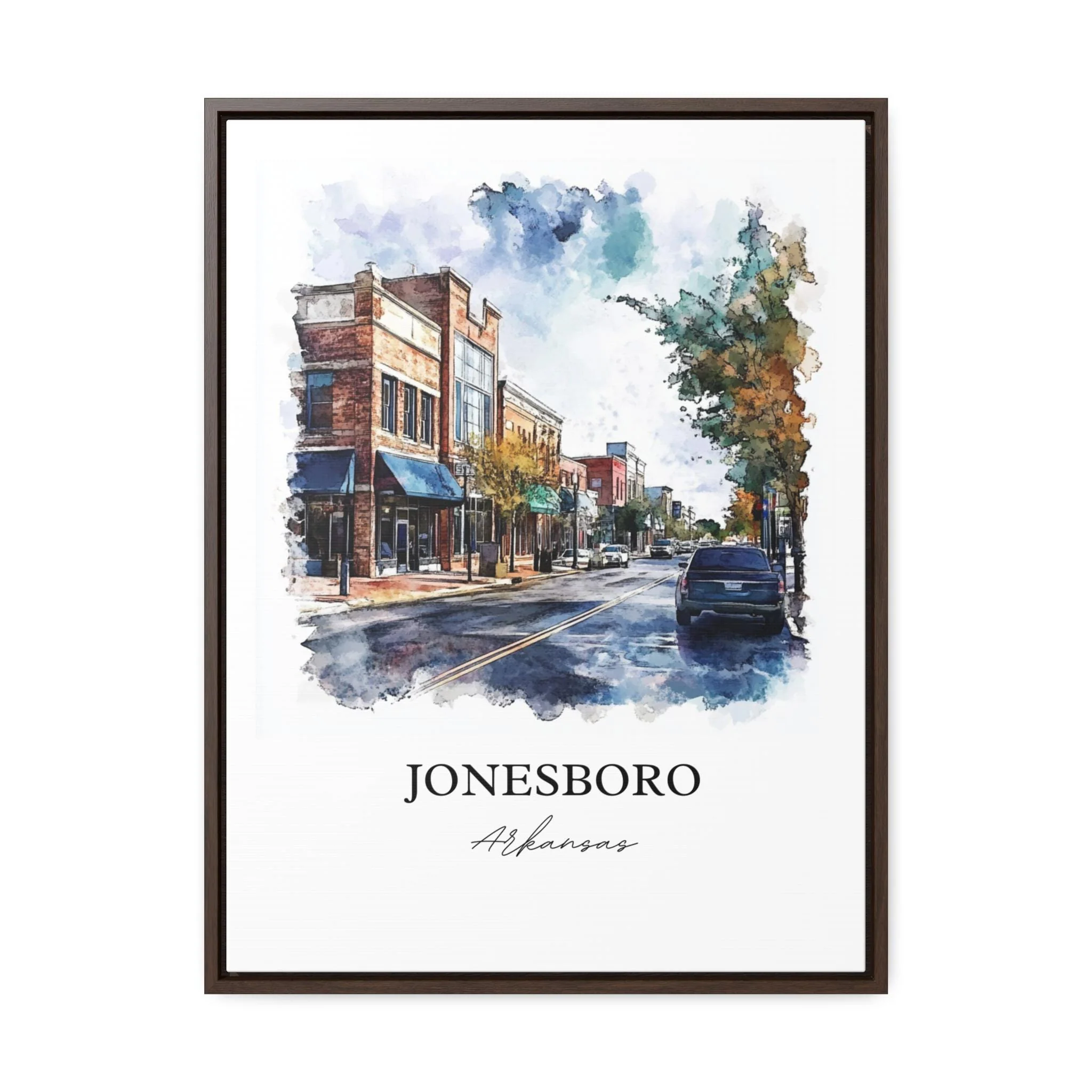 Jonesboro, Arkansas – Watercolor Art Print - Image 7