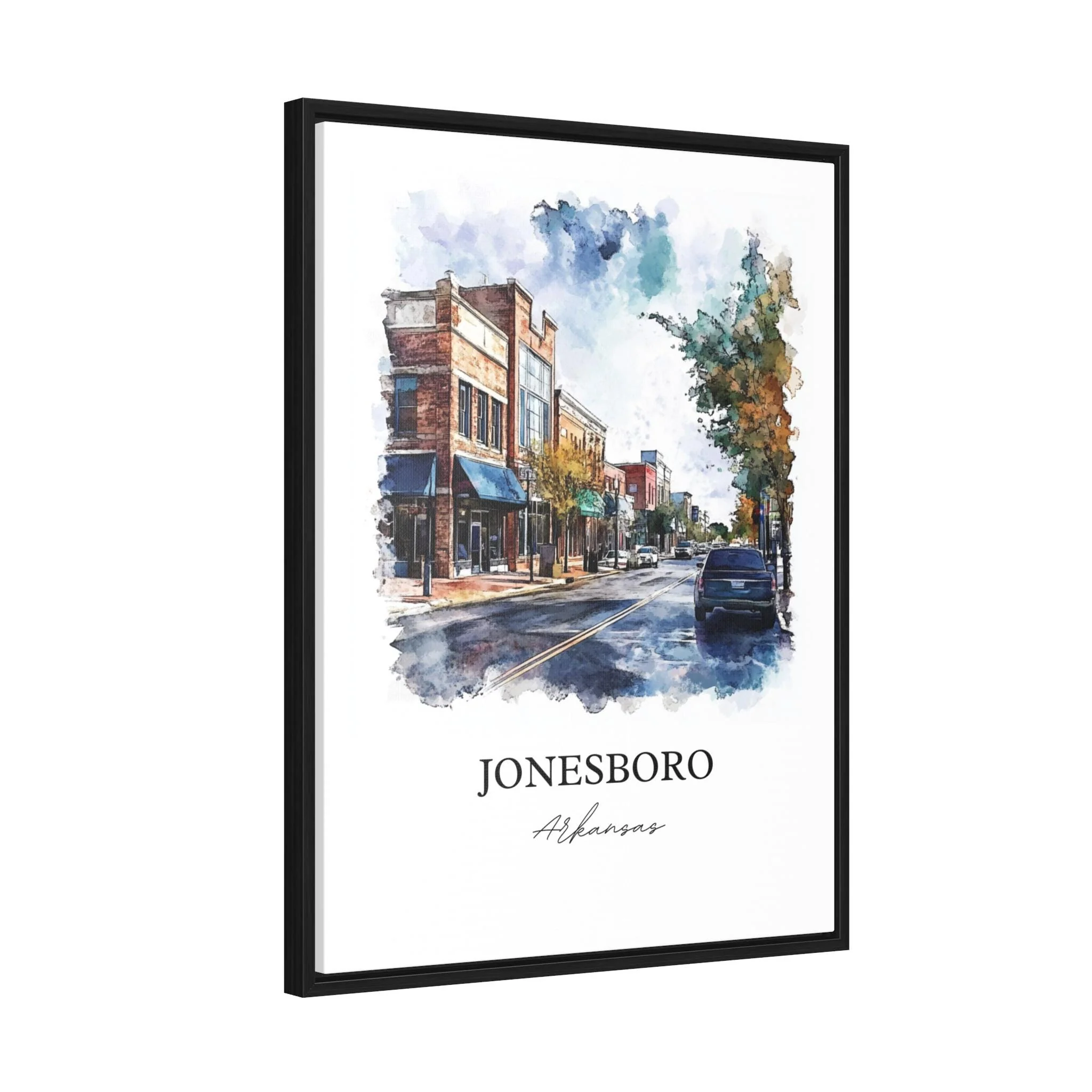 Jonesboro, Arkansas – Watercolor Art Print - Image 8