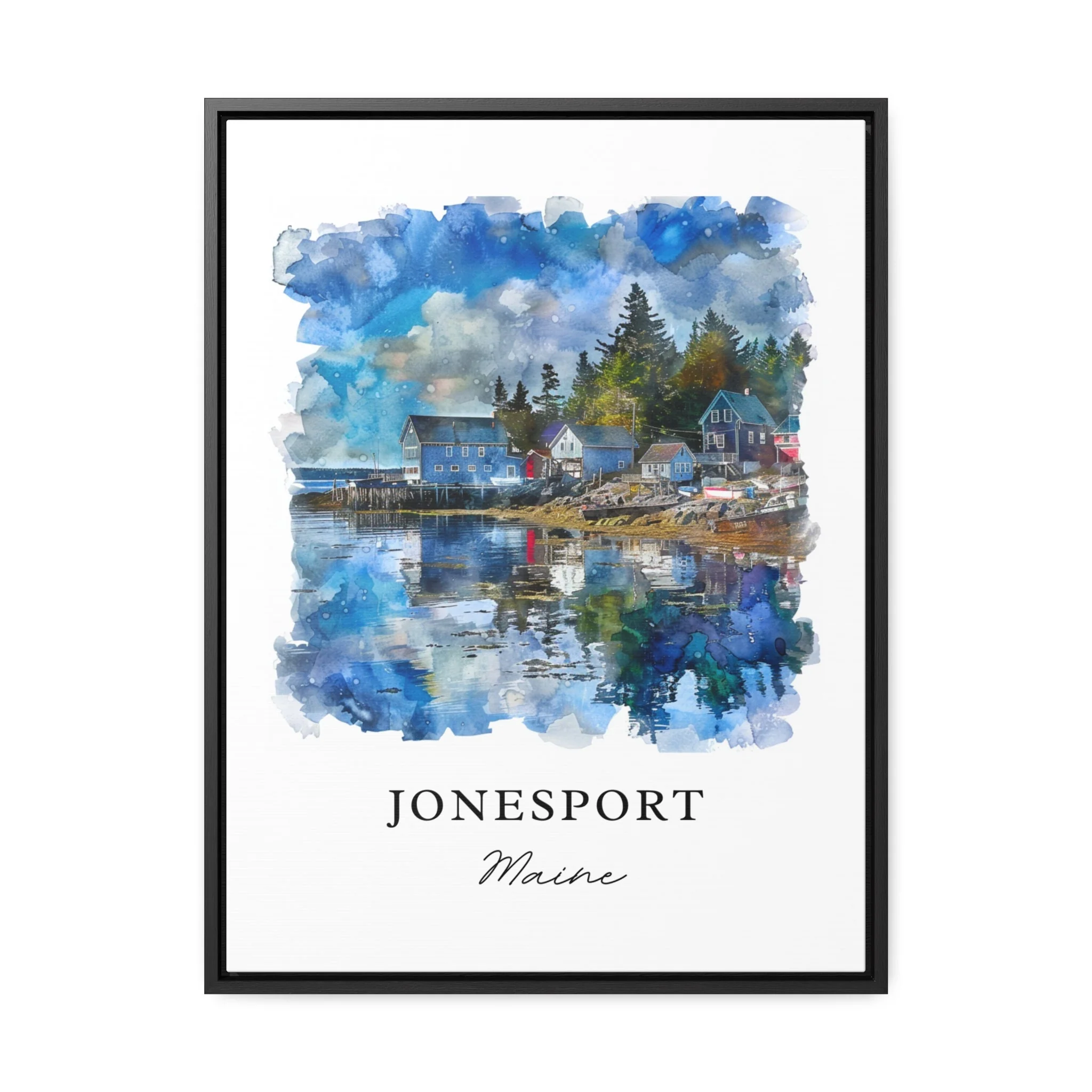Jonesport, Maine – Watercolor Art Print Mason Bay - Image 5
