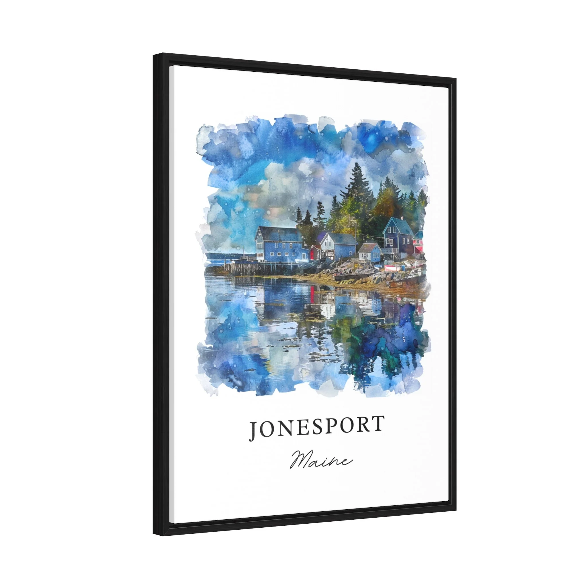 Jonesport, Maine – Watercolor Art Print Mason Bay - Image 6