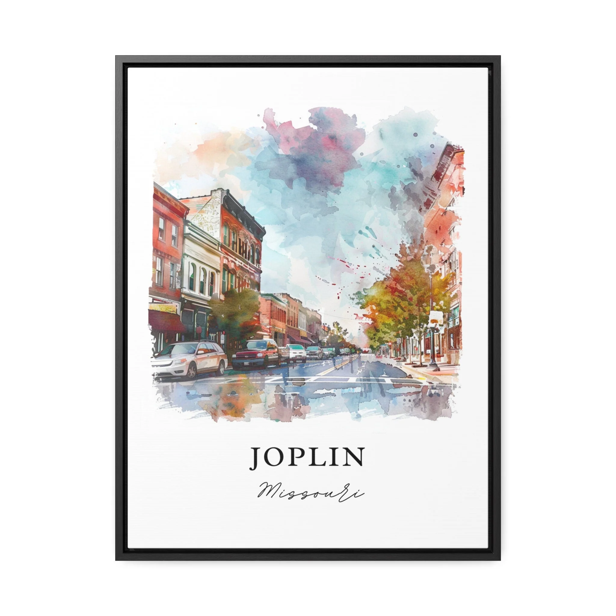 Joplin, Missouri, Missouri – Watercolor Art Print - Image 5