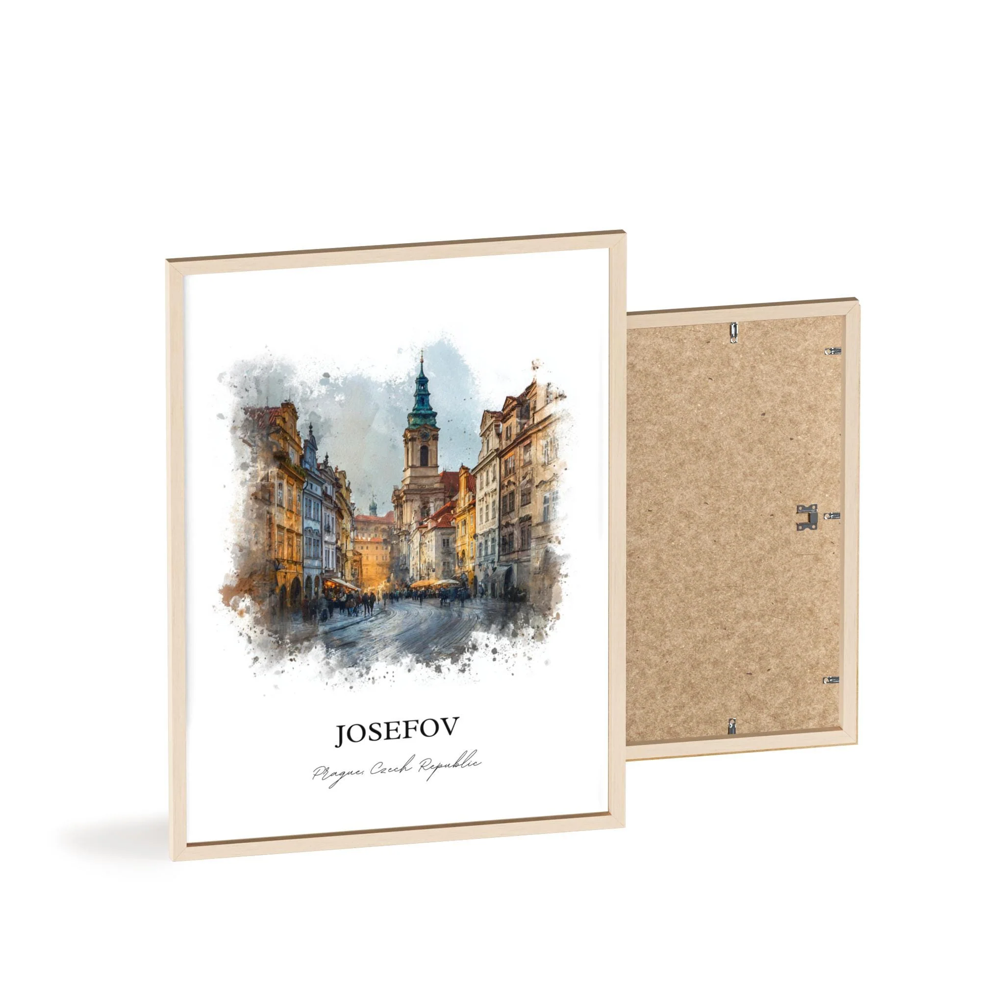 Josefov, Prague Czech Republic – Watercolor Art Print - Image 13