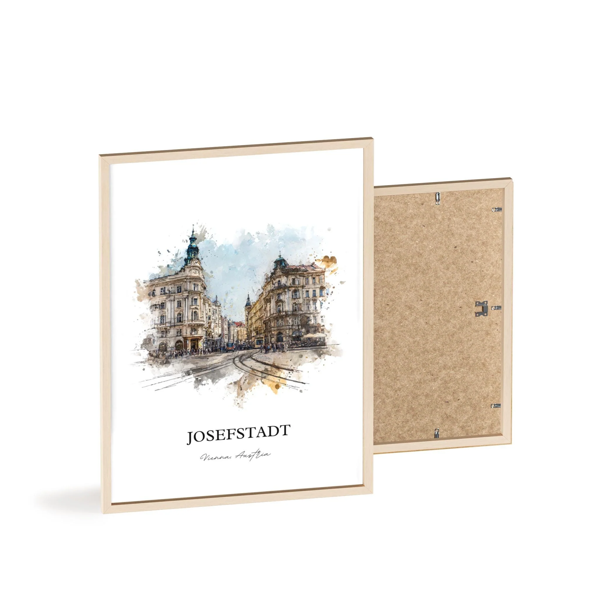 Josefstadt, Austria – Watercolor Art Print - Image 13