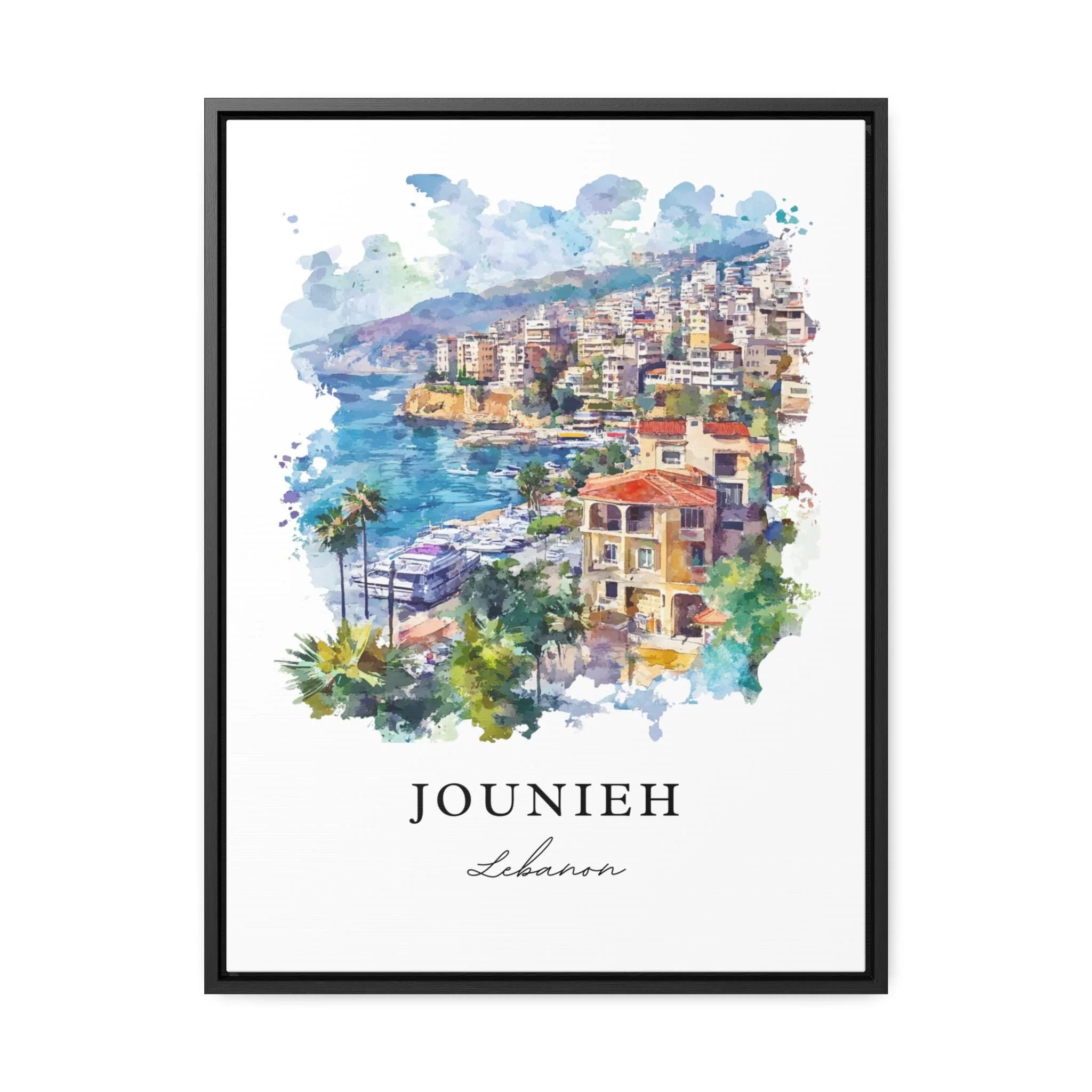 Jounieh, Lebanon – Watercolor Art Print - Image 5