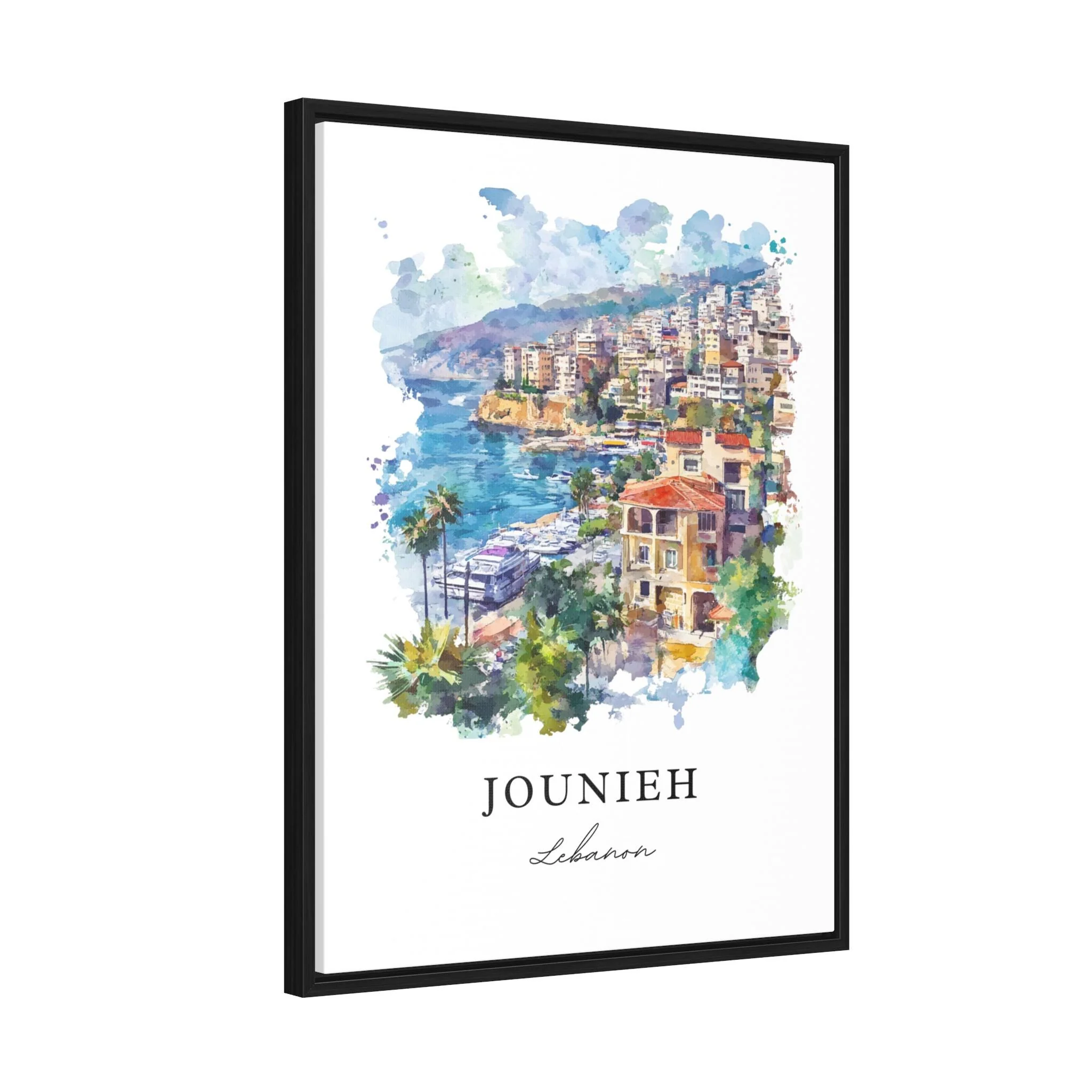 Jounieh, Lebanon – Watercolor Art Print - Image 6