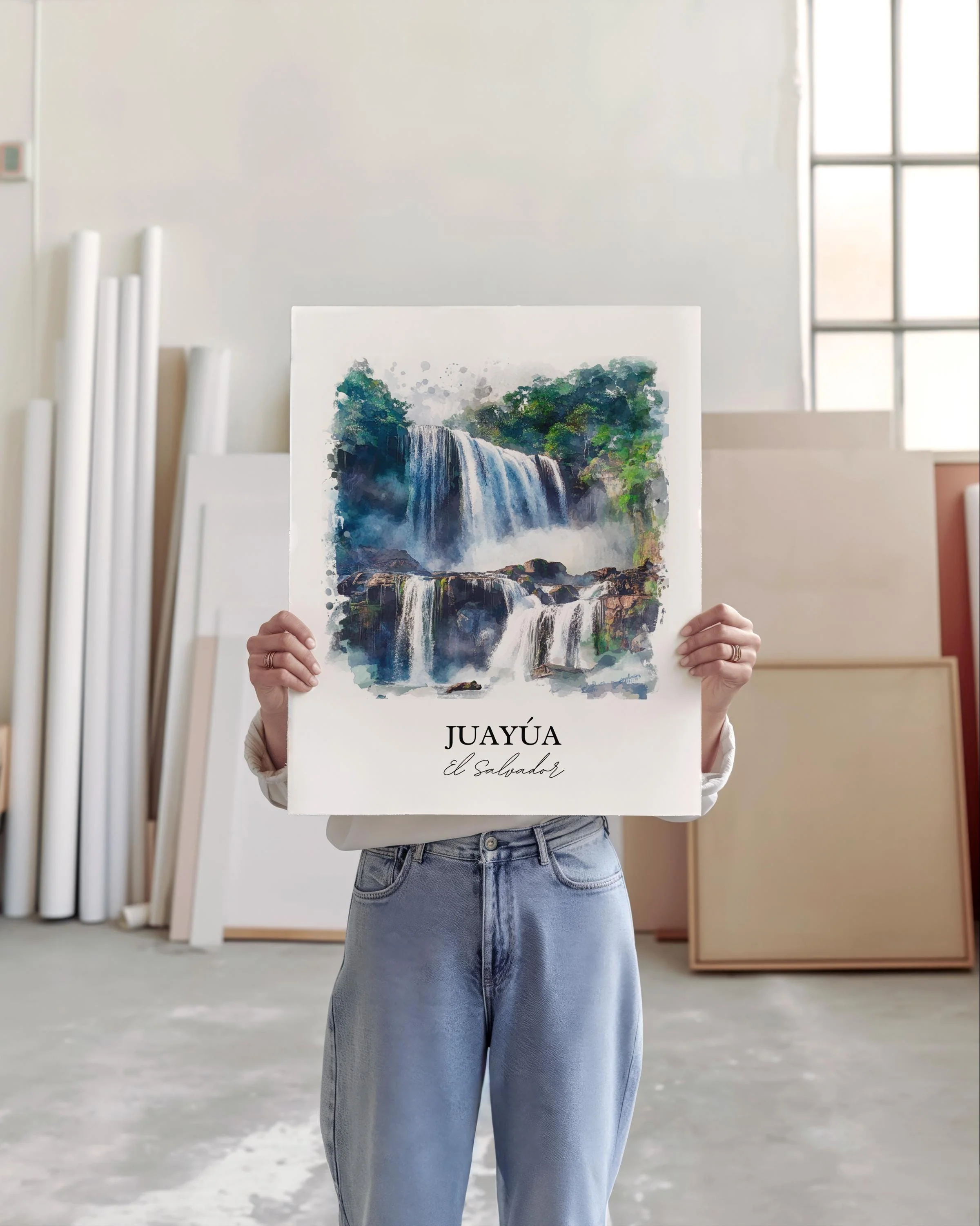 Juayúa, El Salvador – Watercolor Art Print - Image 4