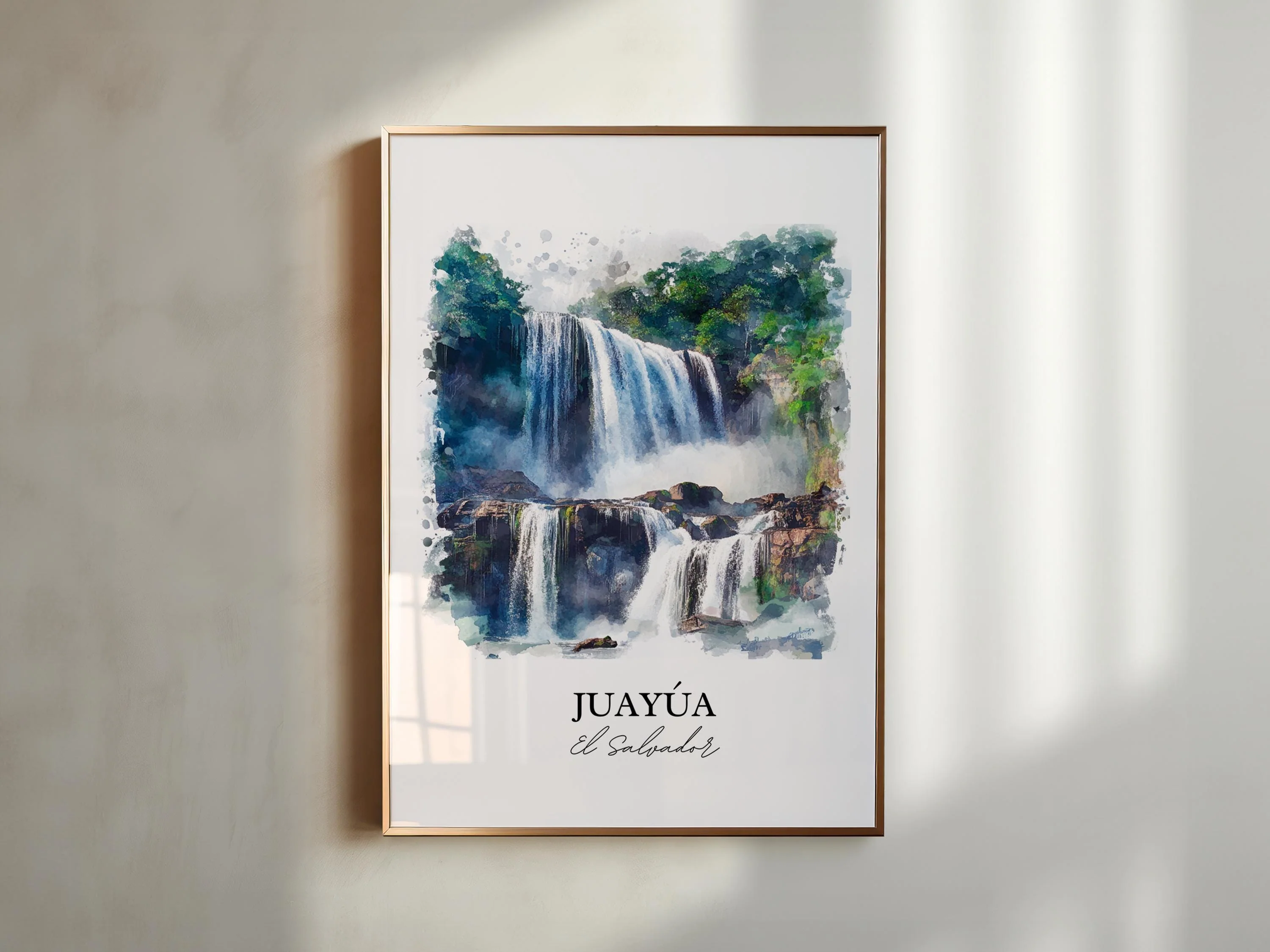 Juayúa, El Salvador – Watercolor Art Print - Image 6