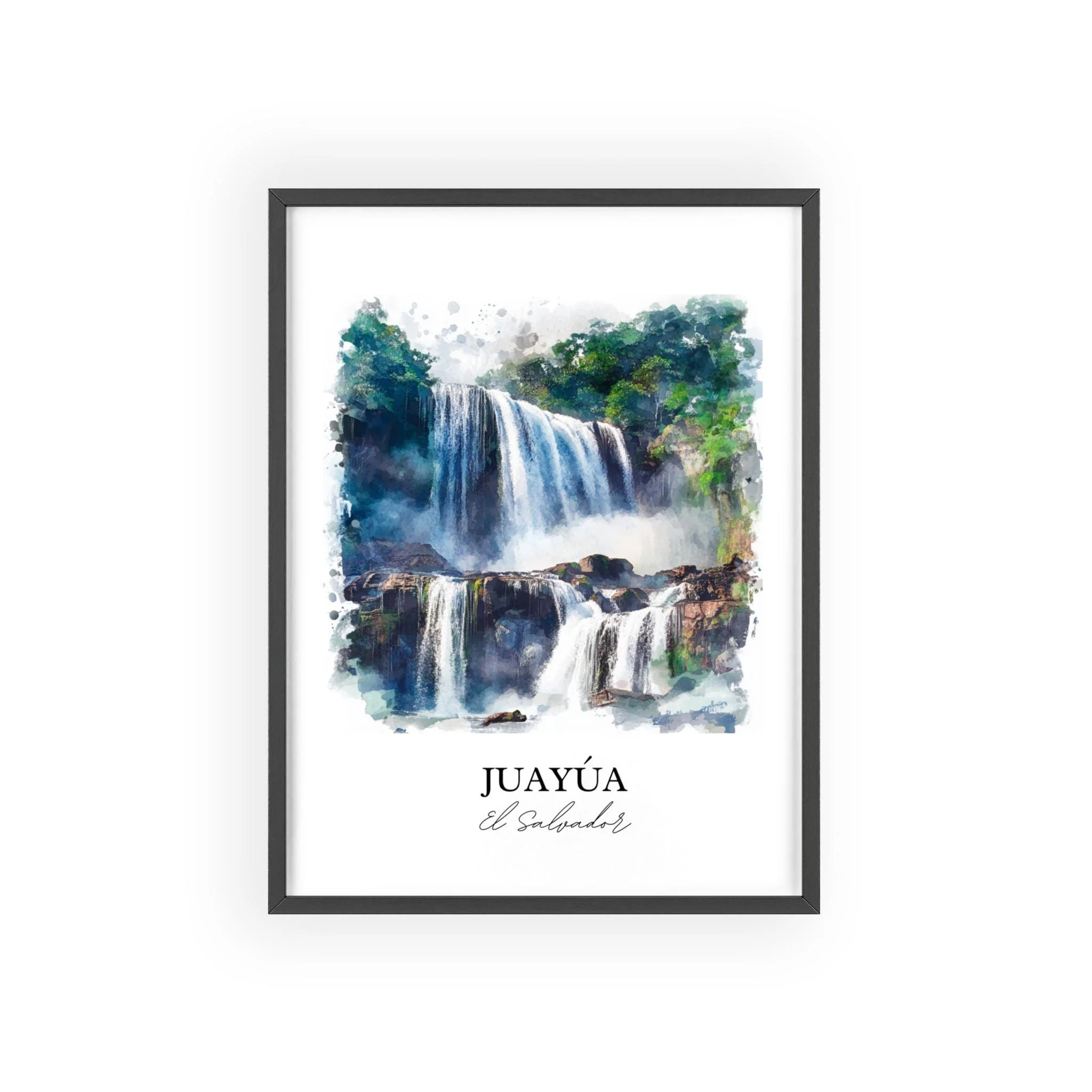 Juayúa, El Salvador – Watercolor Art Print - Image 7
