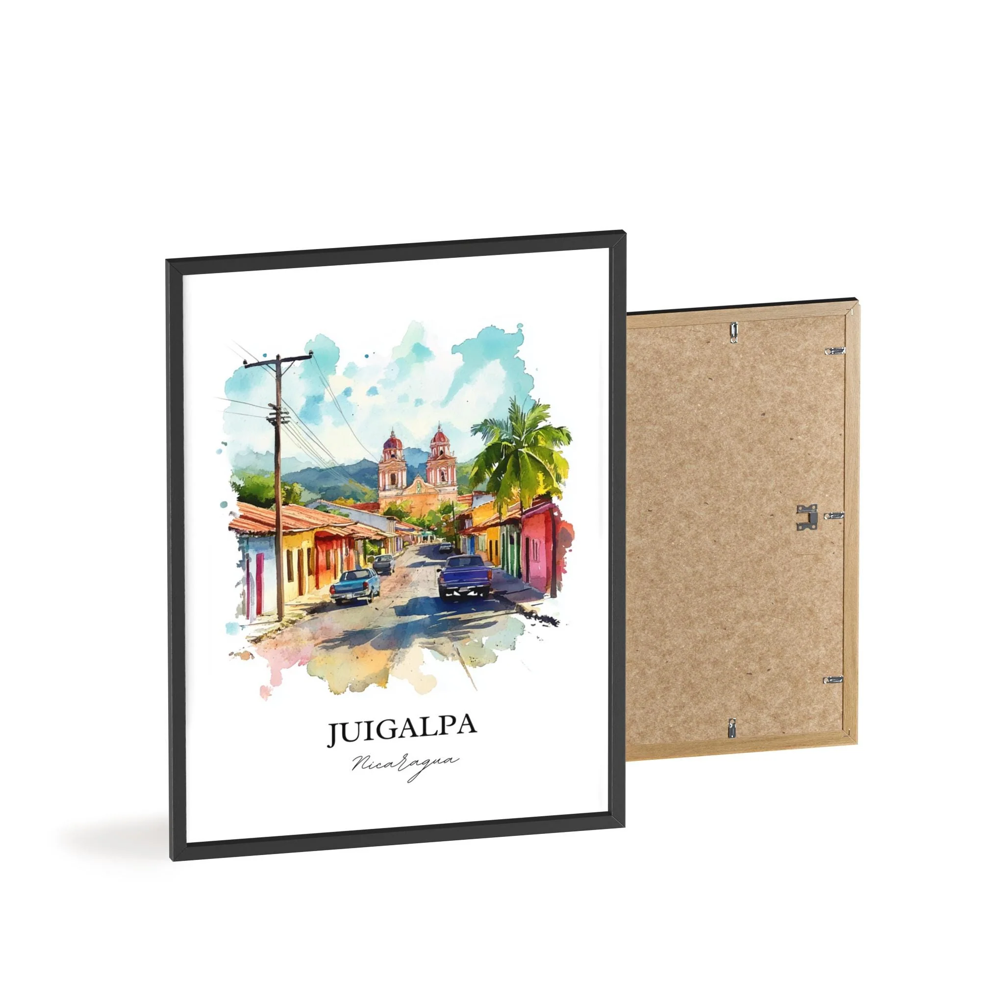 Juigalpa, Nicaragua – Watercolor Art Print - Image 8