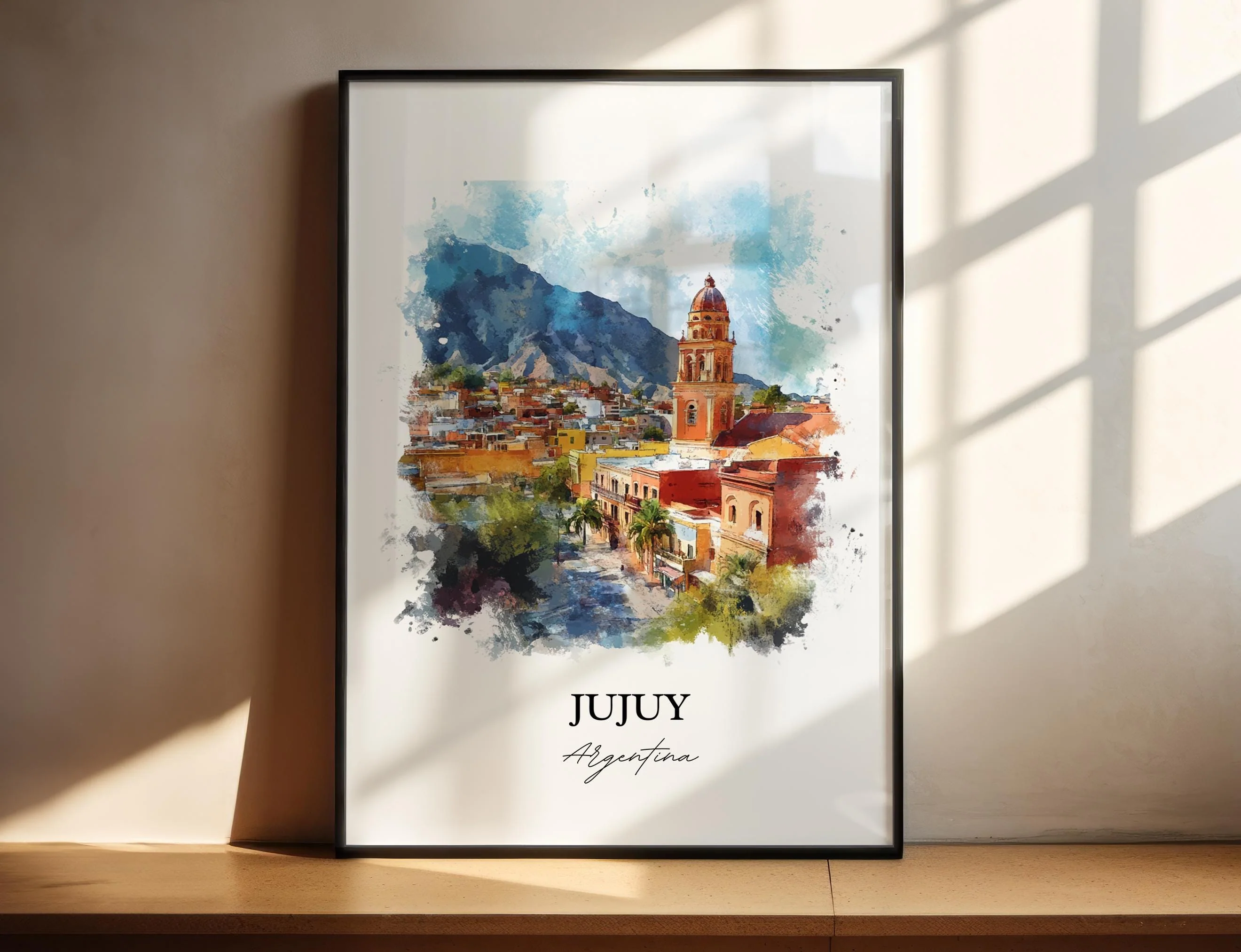 Jujuy, Argentina – Watercolor Art Print Quebrada de Humahuaca