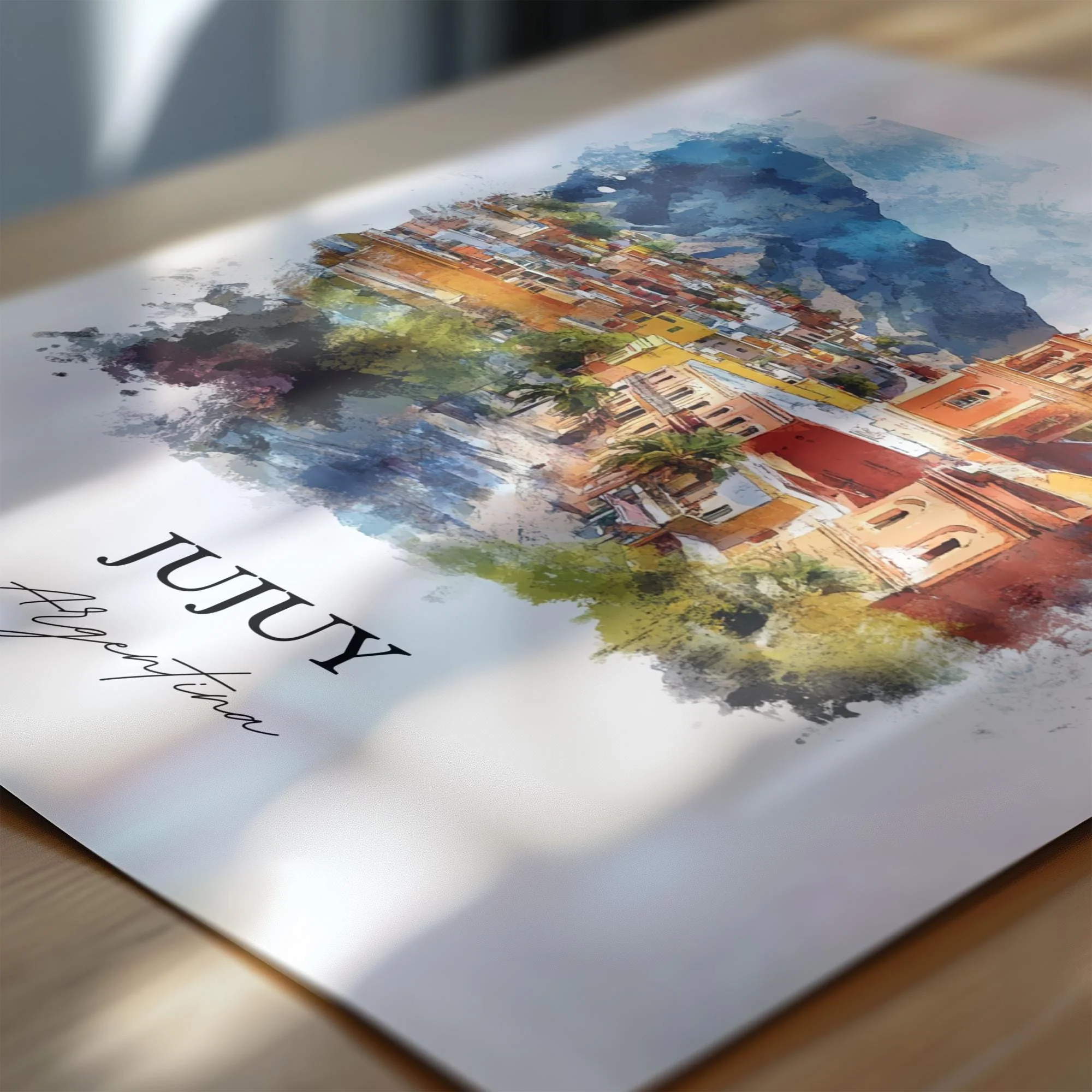 Jujuy, Argentina – Watercolor Art Print Quebrada de Humahuaca - Image 3