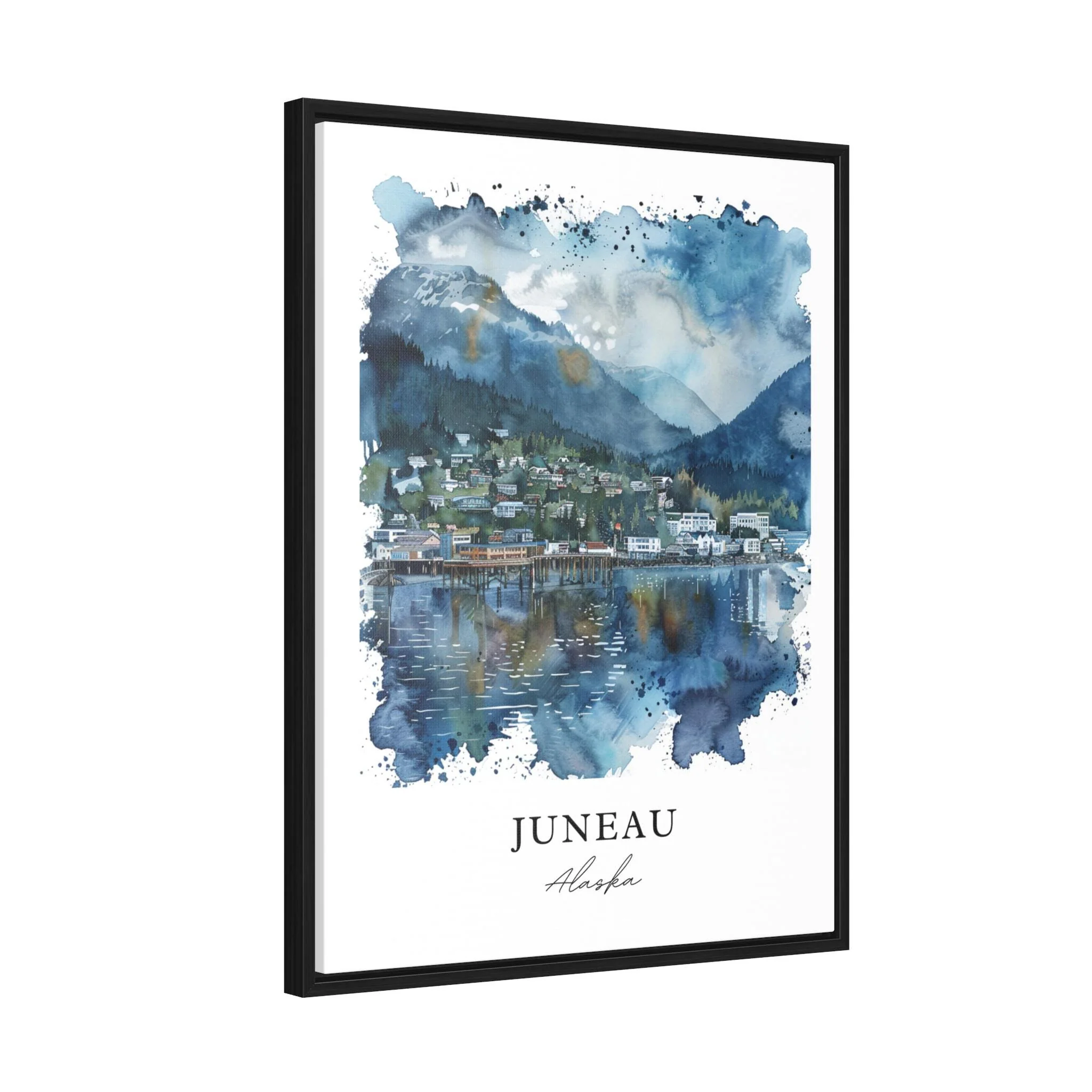 Juneau, Alaska – Watercolor Art Print - Image 6