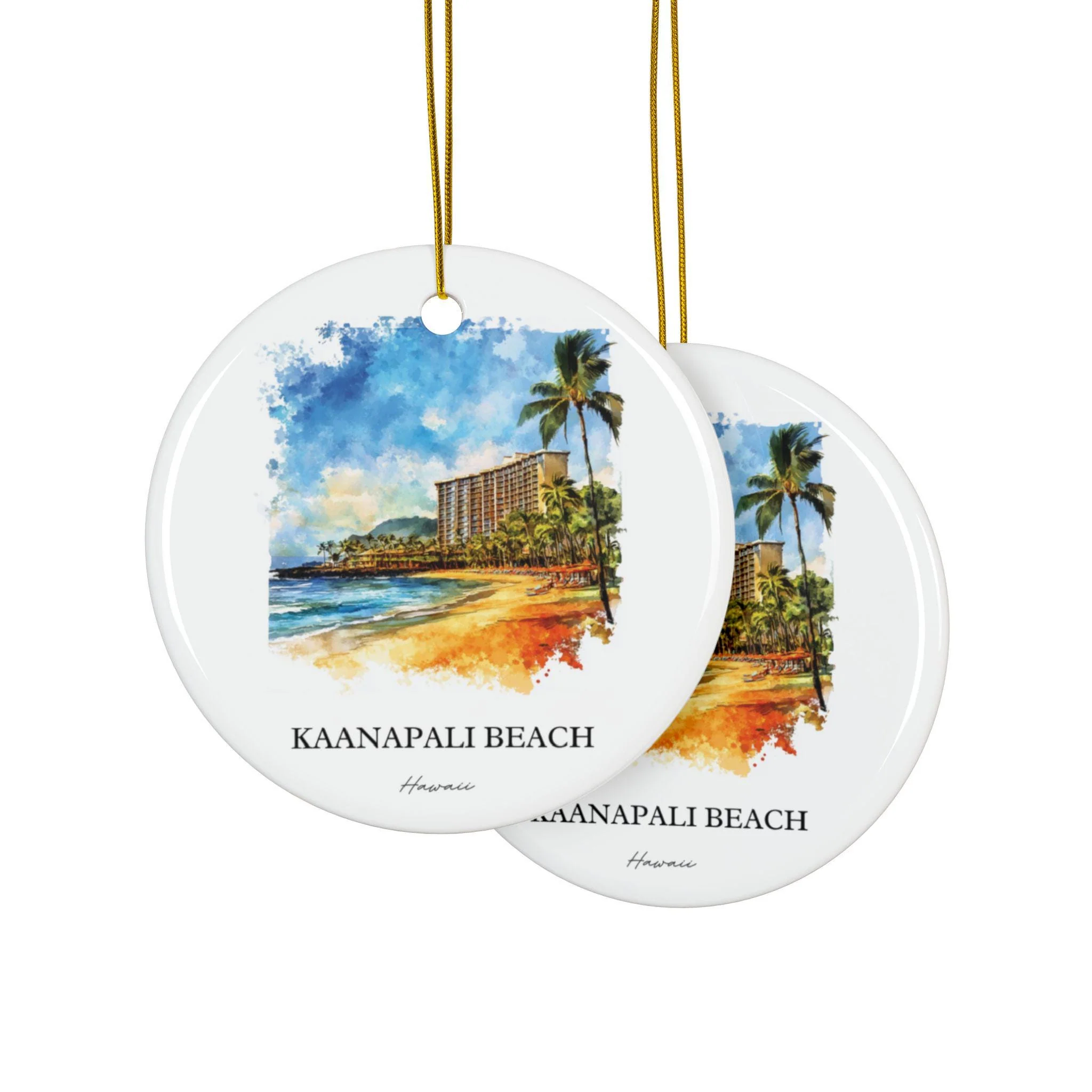 Kaanapali Beach Ornament: Unique Kaanapali Souvenir, Maui Xmas Decor, and Authentic Maui Hawaii Gift - Image 2
