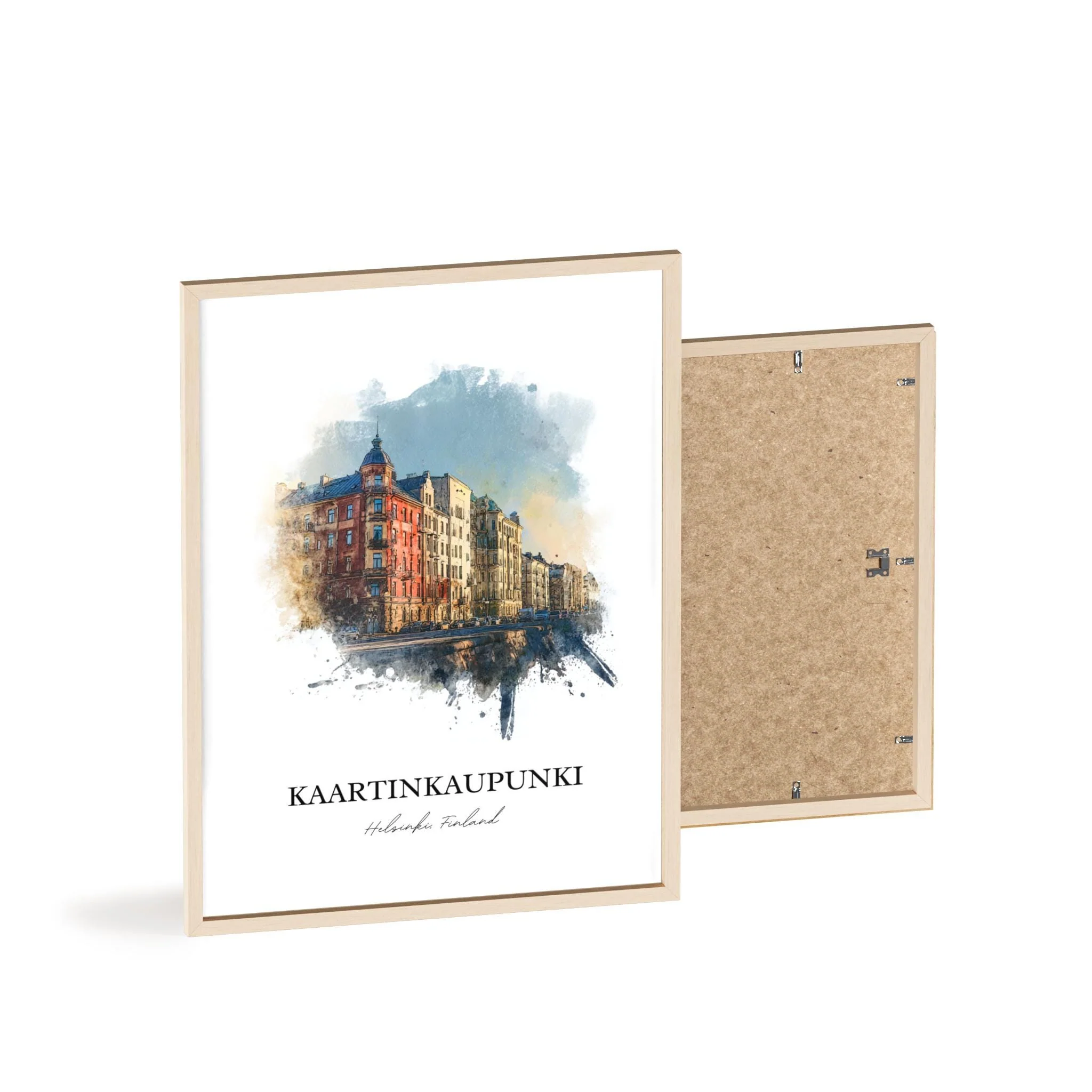 Kaartinkaupunki, Finland – Watercolor Art Print - Image 4