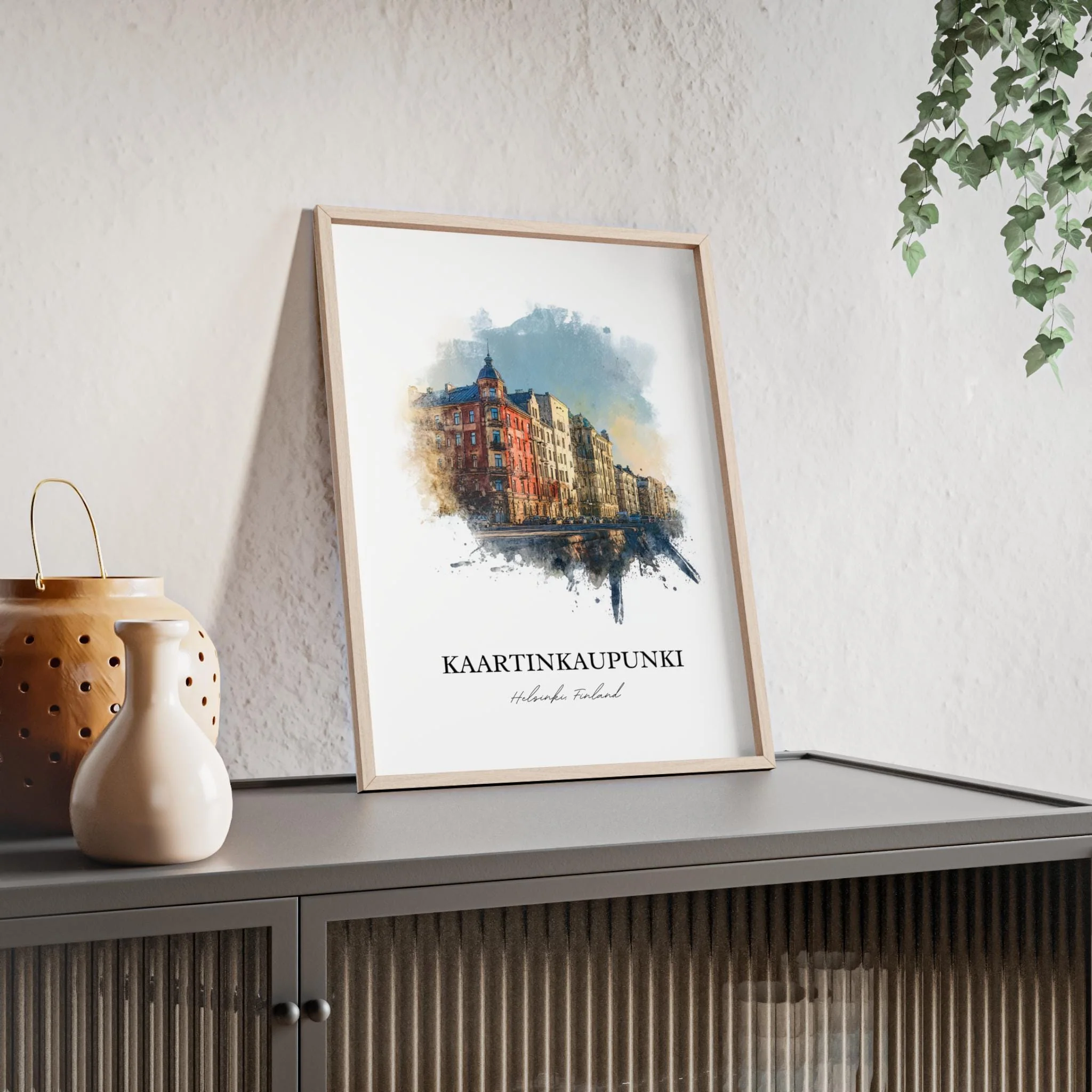 Kaartinkaupunki, Finland – Watercolor Art Print - Image 5