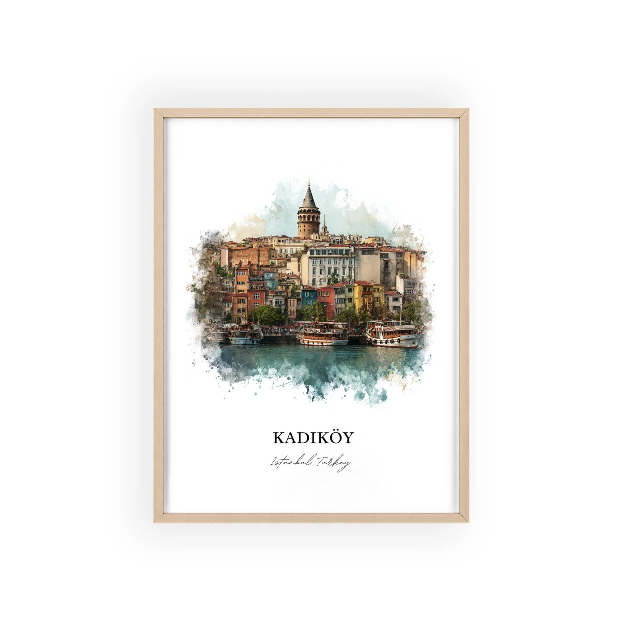 Kadikoy, Turkey – Watercolor Art Print - Image 3
