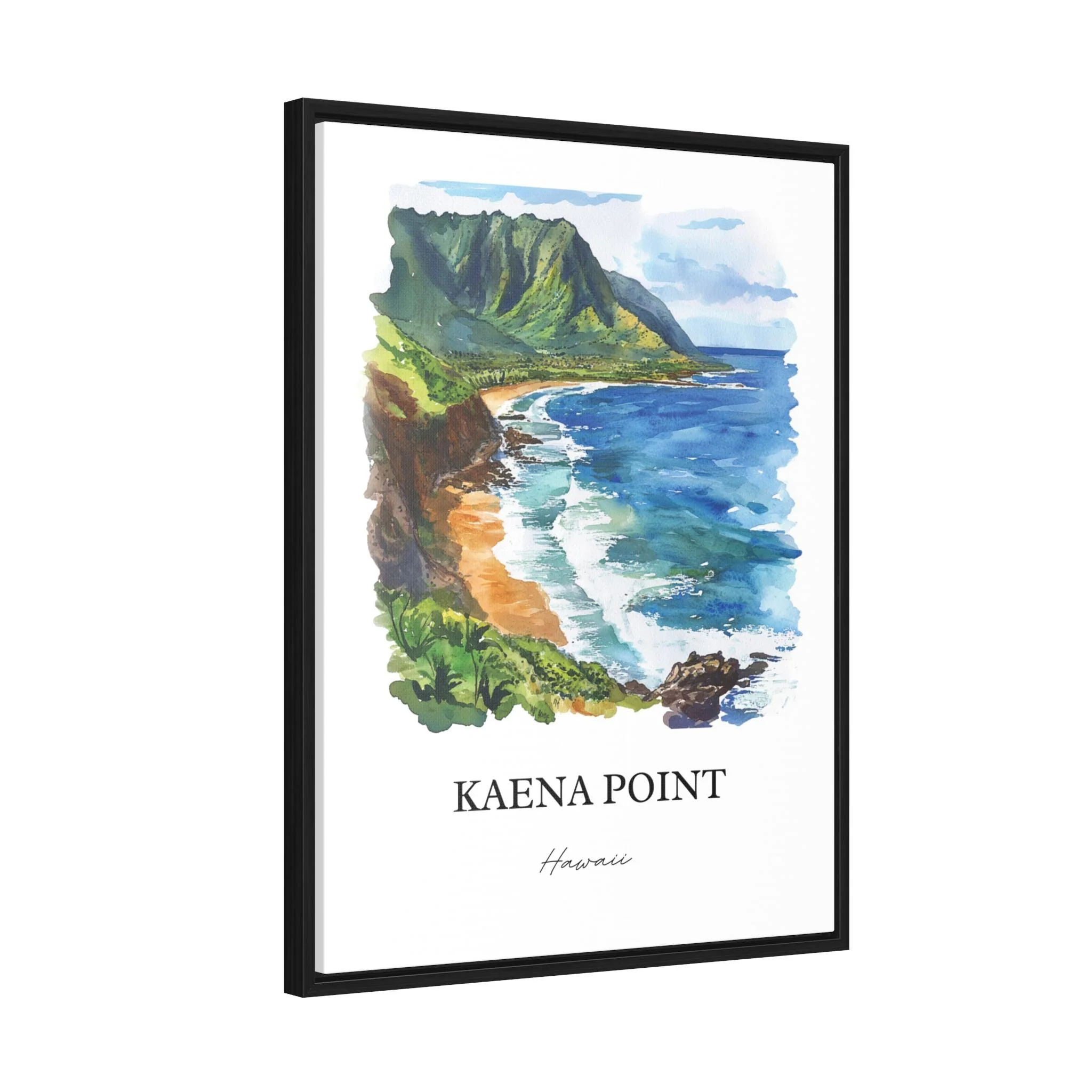 Kaena Point, Hawaii, USA – Watercolor Art Print - Image 8