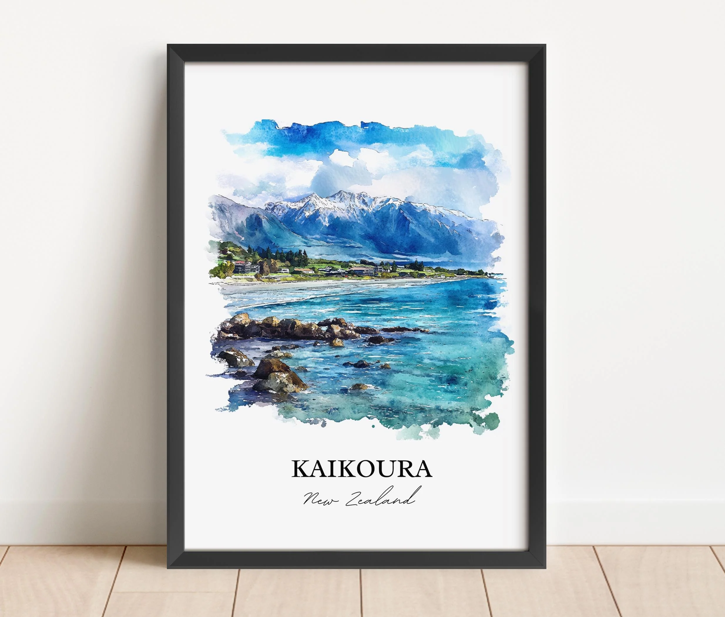 Kaikoura, New Zealand – Watercolor Art Print - Image 6