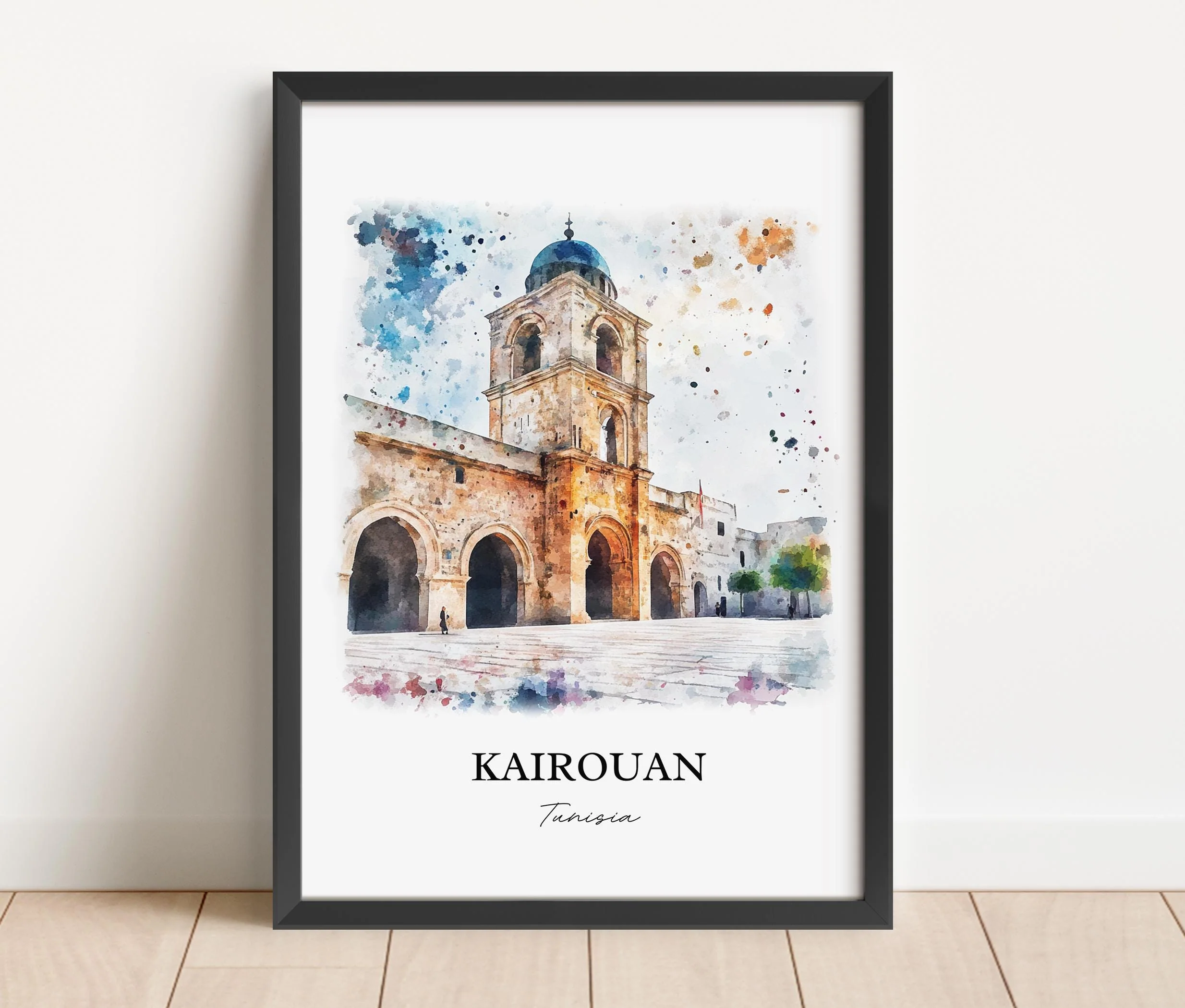 Kairouan, Tunisia – Watercolor Art Print - Image 6
