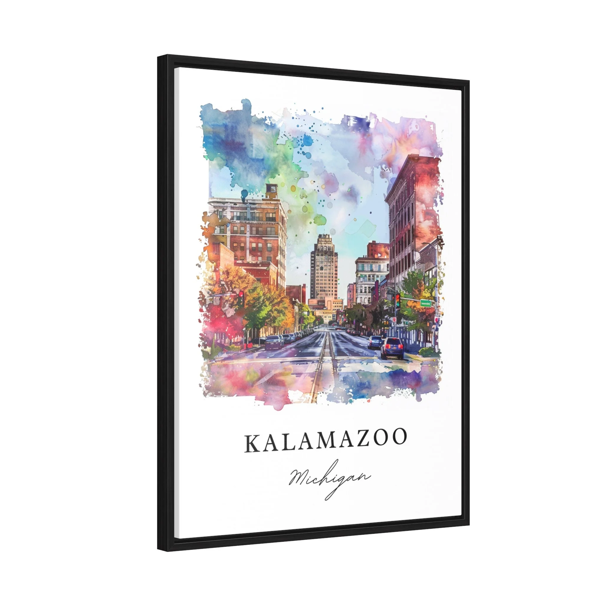 Kalamazoo, Michigan – Watercolor Art Print - Image 5