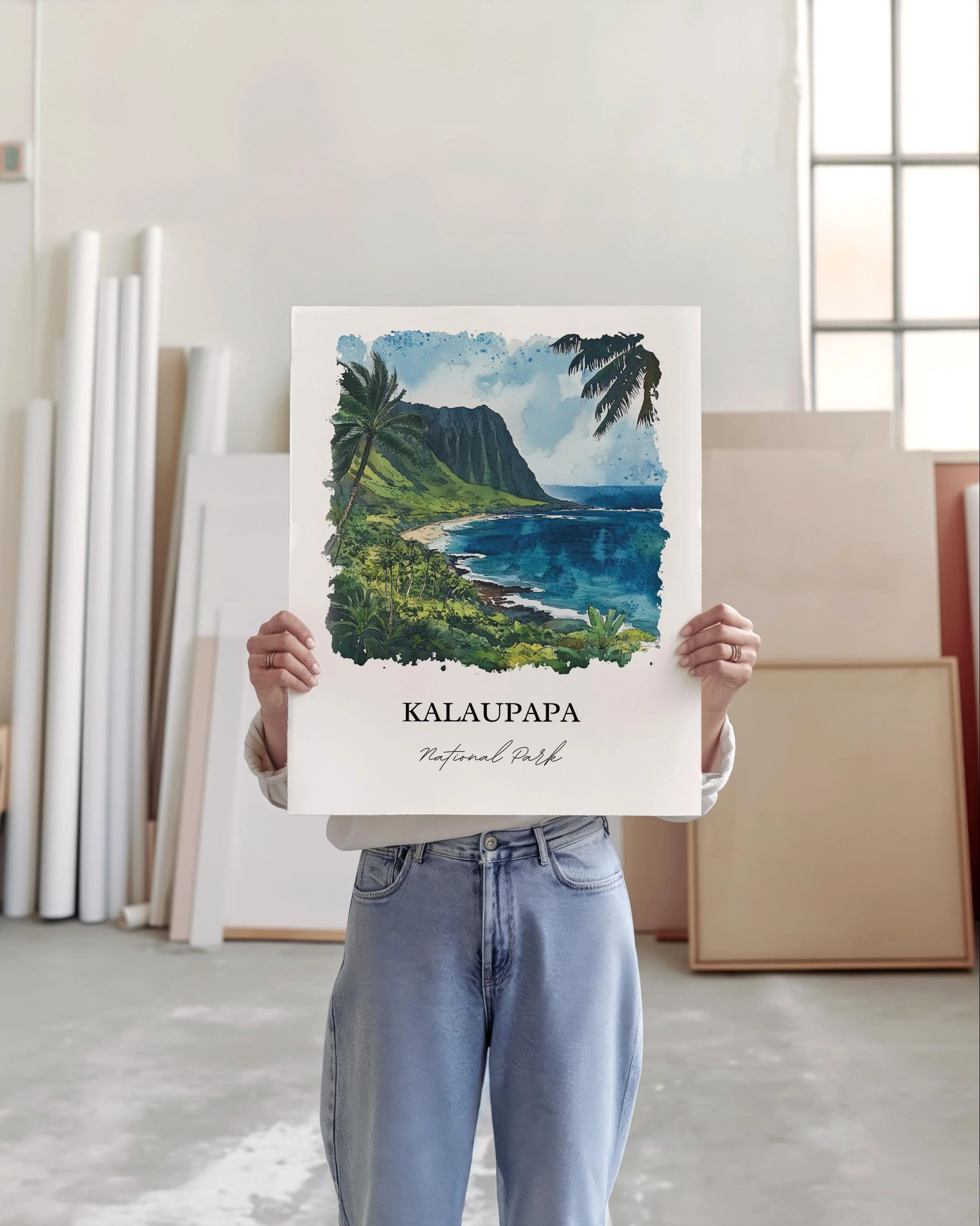 Kalaupapa, Hawaii Watercolor Art Print - Image 3