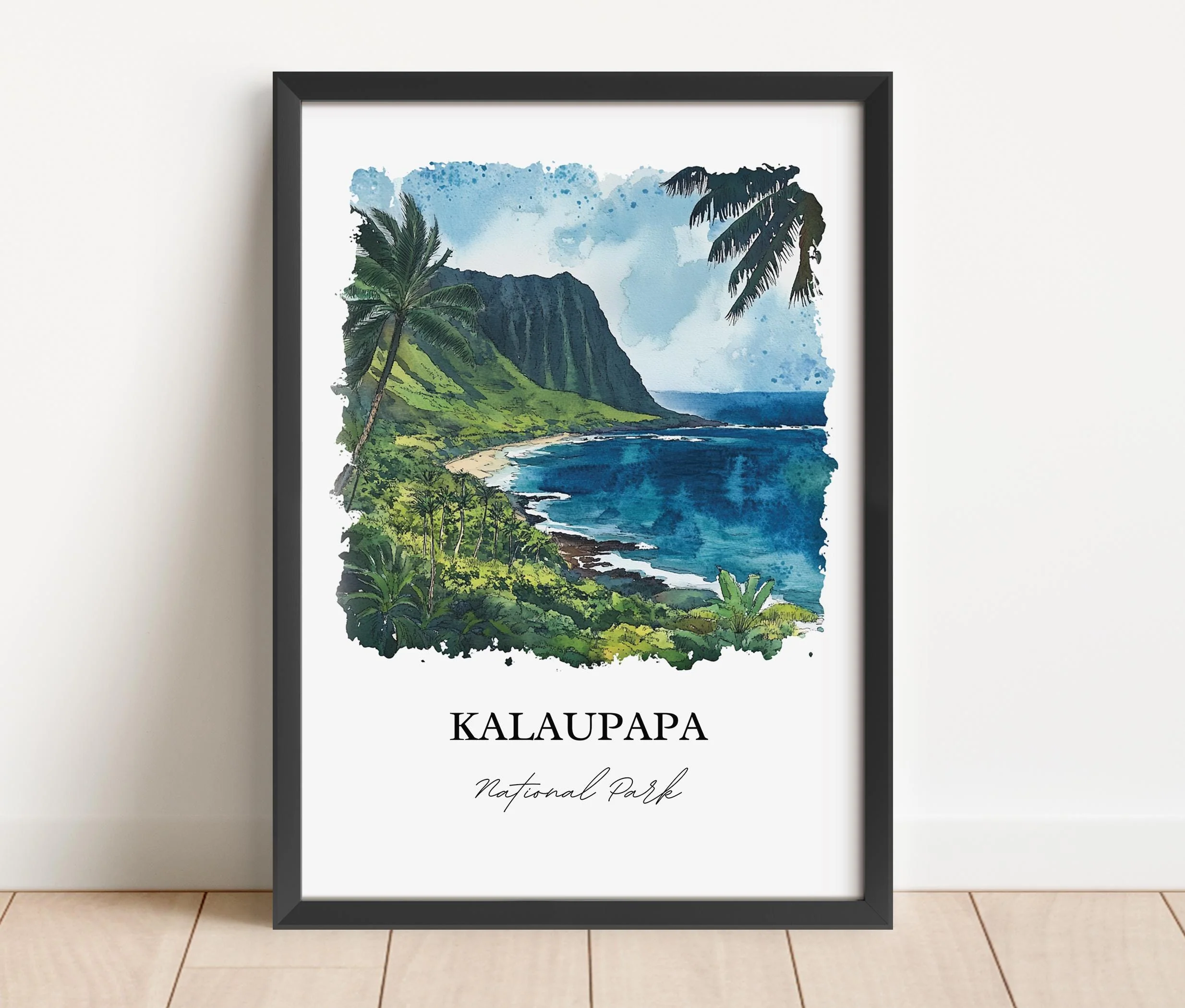 Kalaupapa, Hawaii Watercolor Art Print - Image 4