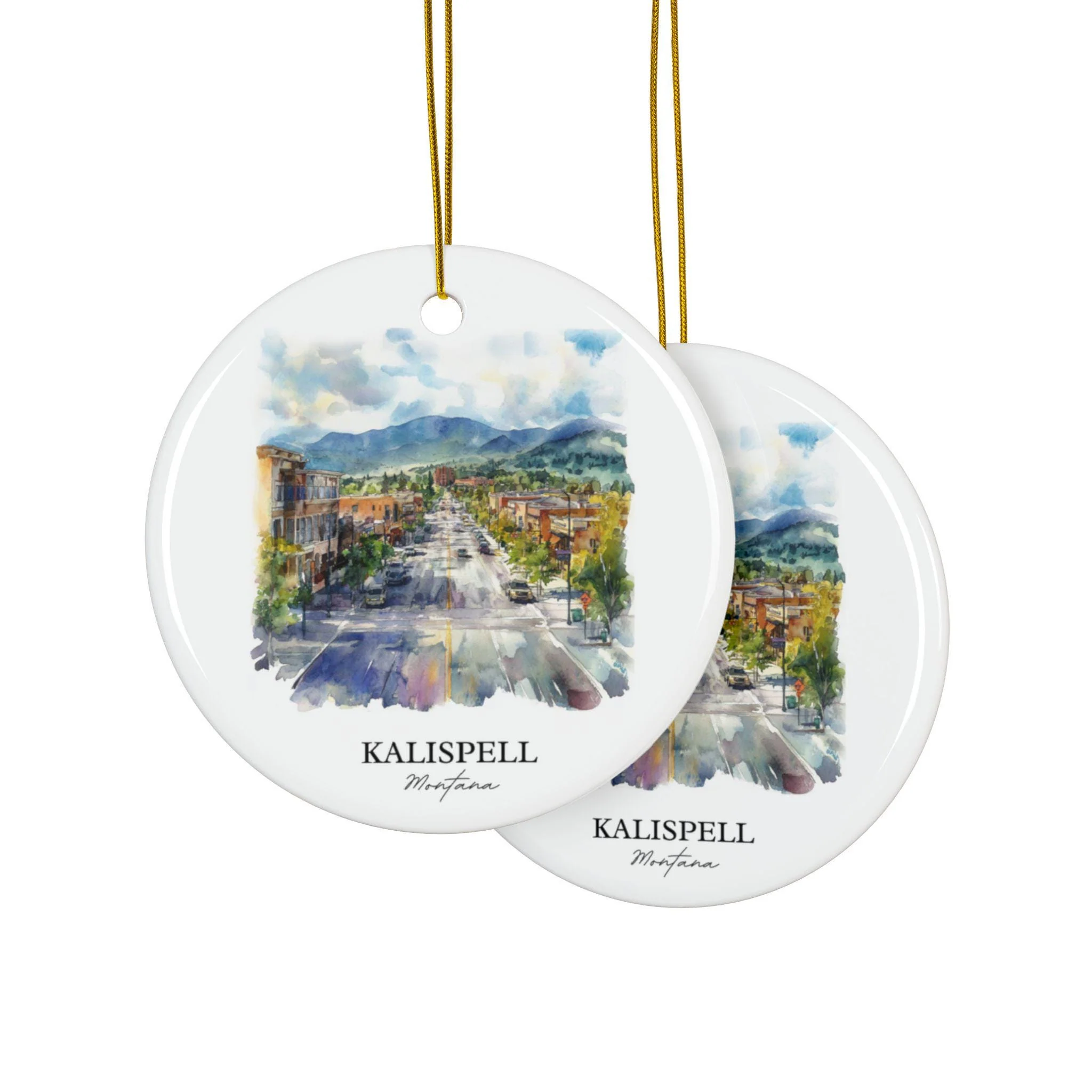 Kalispell Montana Ornament: Unique Kalispell Souvenir, Kalispell Xmas Decor, and Authentic Kalispell MT Gift - Image 2