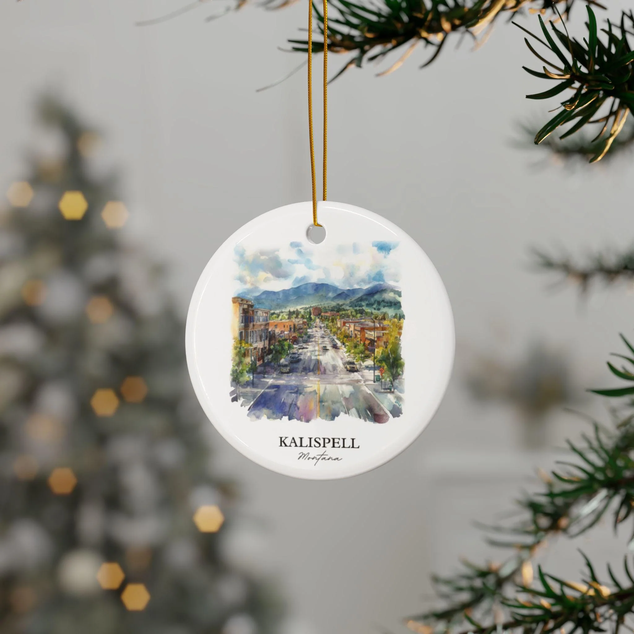 Kalispell Montana Ornament: Unique Kalispell Souvenir, Kalispell Xmas Decor, and Authentic Kalispell MT Gift - Image 3