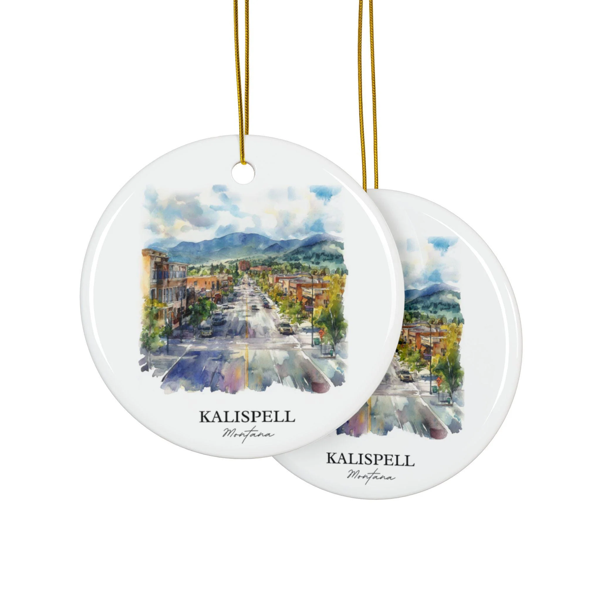 Kalispell MT Ornament: Unique Kalispell Souvenir, Kalispell Xmas Decor, and Authentic Kalispell Montana Gift - Image 2