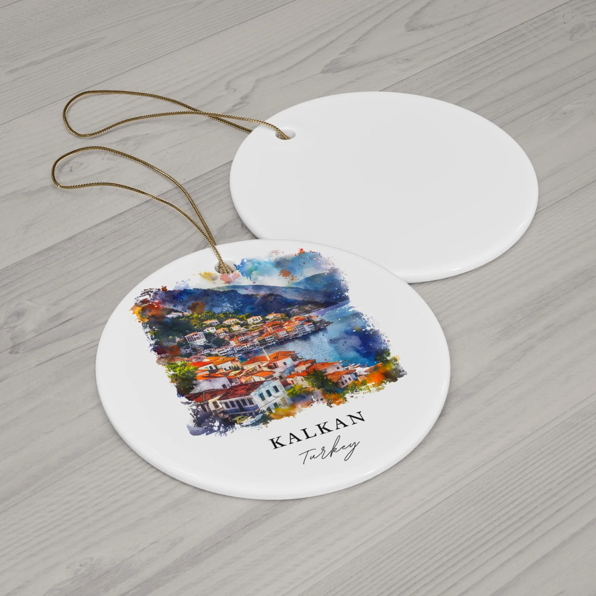 Kalkan Turkey Ornament: Unique Kalkan Souvenir, Kalkan Xmas Decor, and Authentic Kalkan Turkey Christmas Gift - Image 2