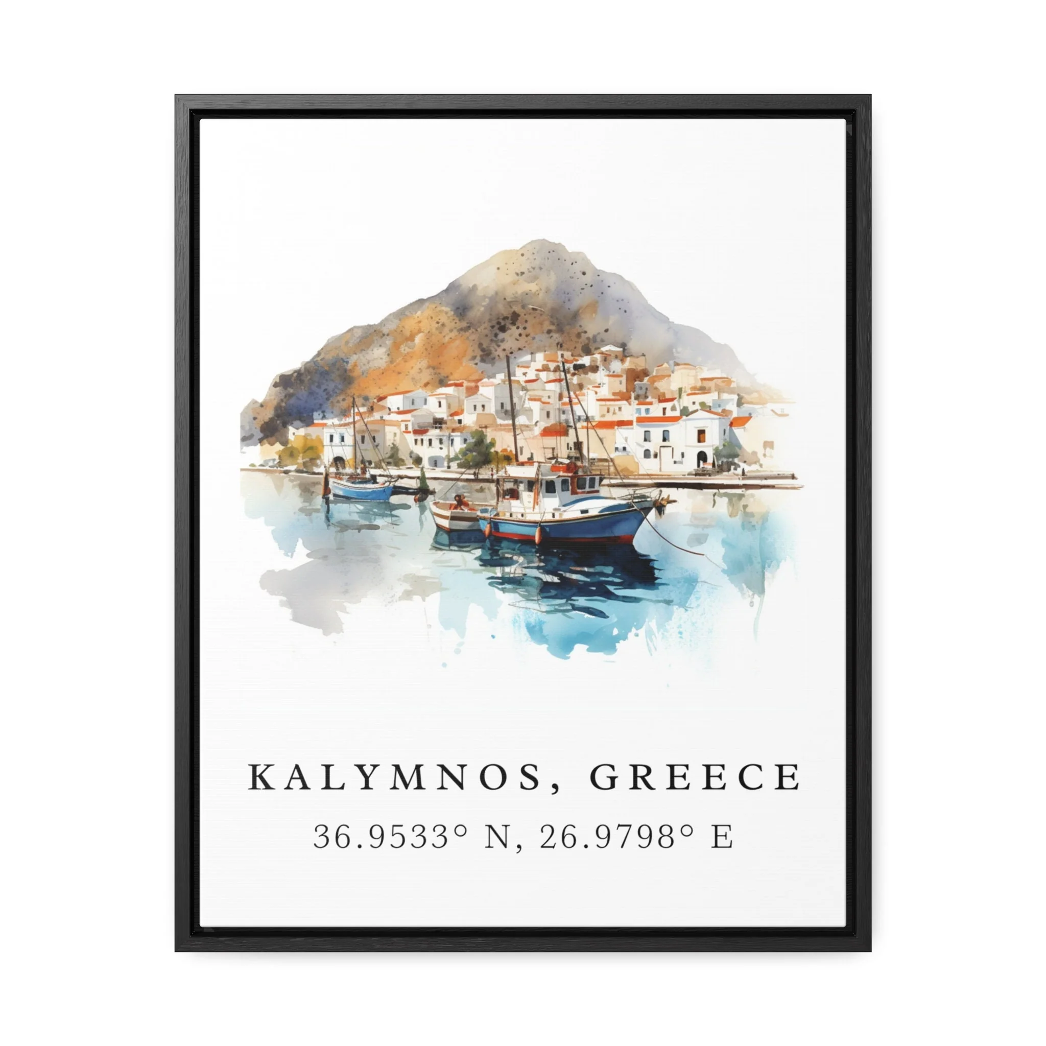 Kalymnos, Greece – Watercolor Art Print - Image 7