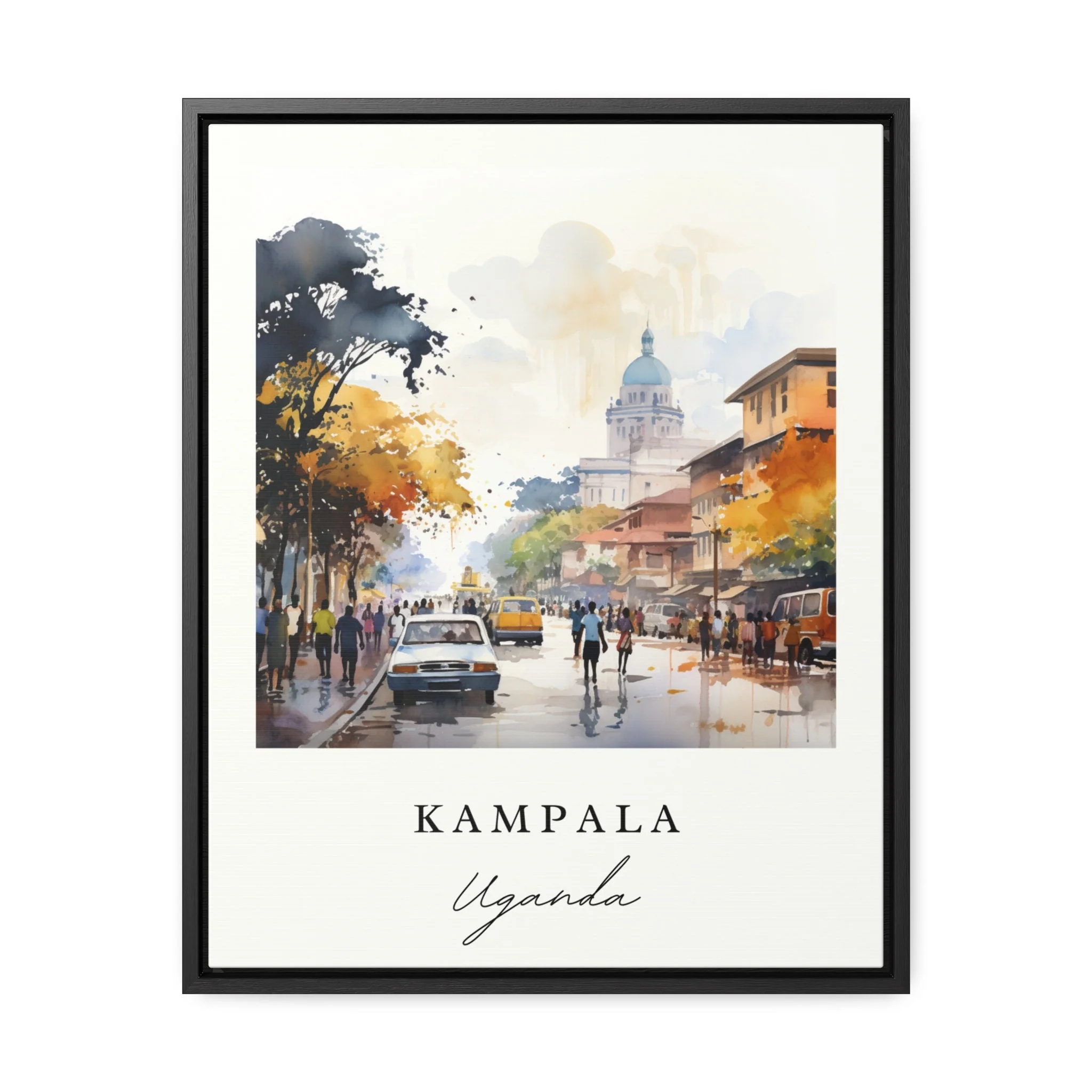 Kampala, Uganda – Watercolor Art Print - Image 5