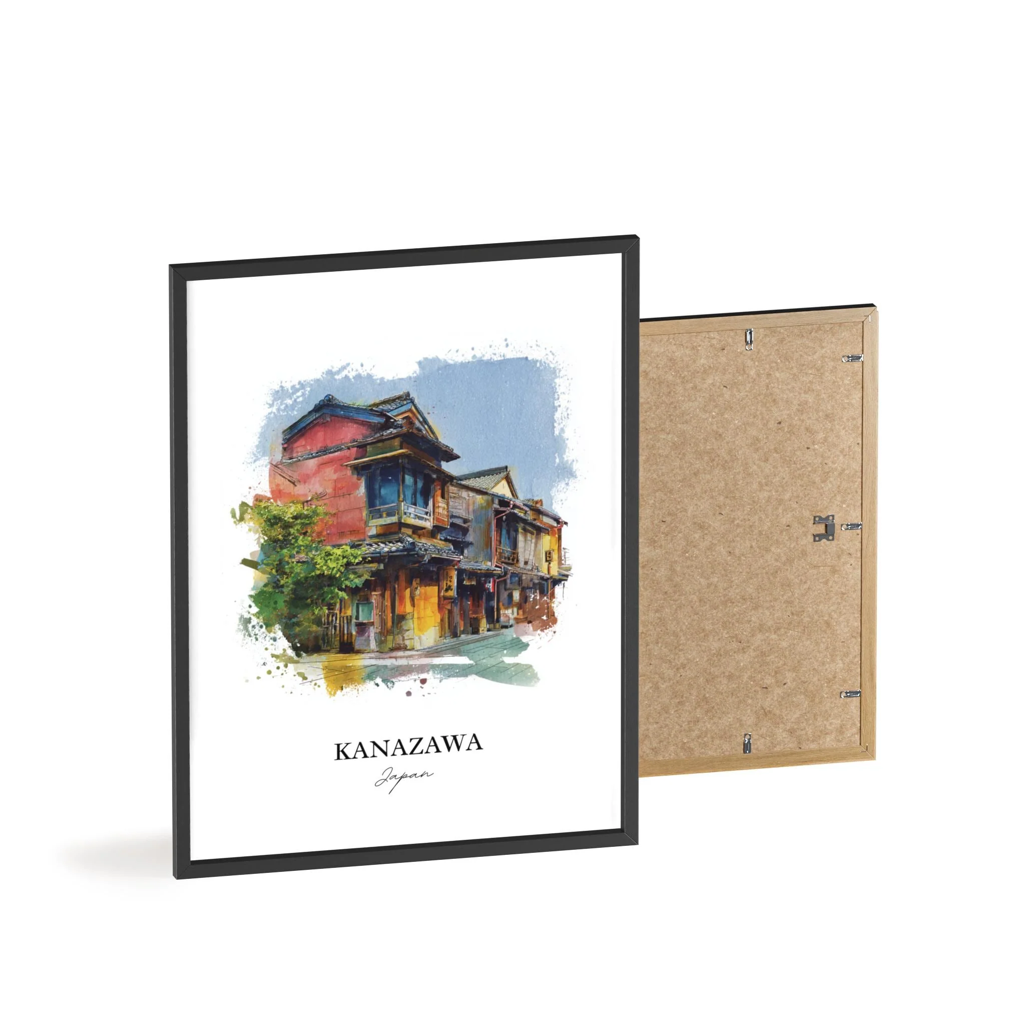 Kanazawa, Japan – Watercolor Art Print - Image 11