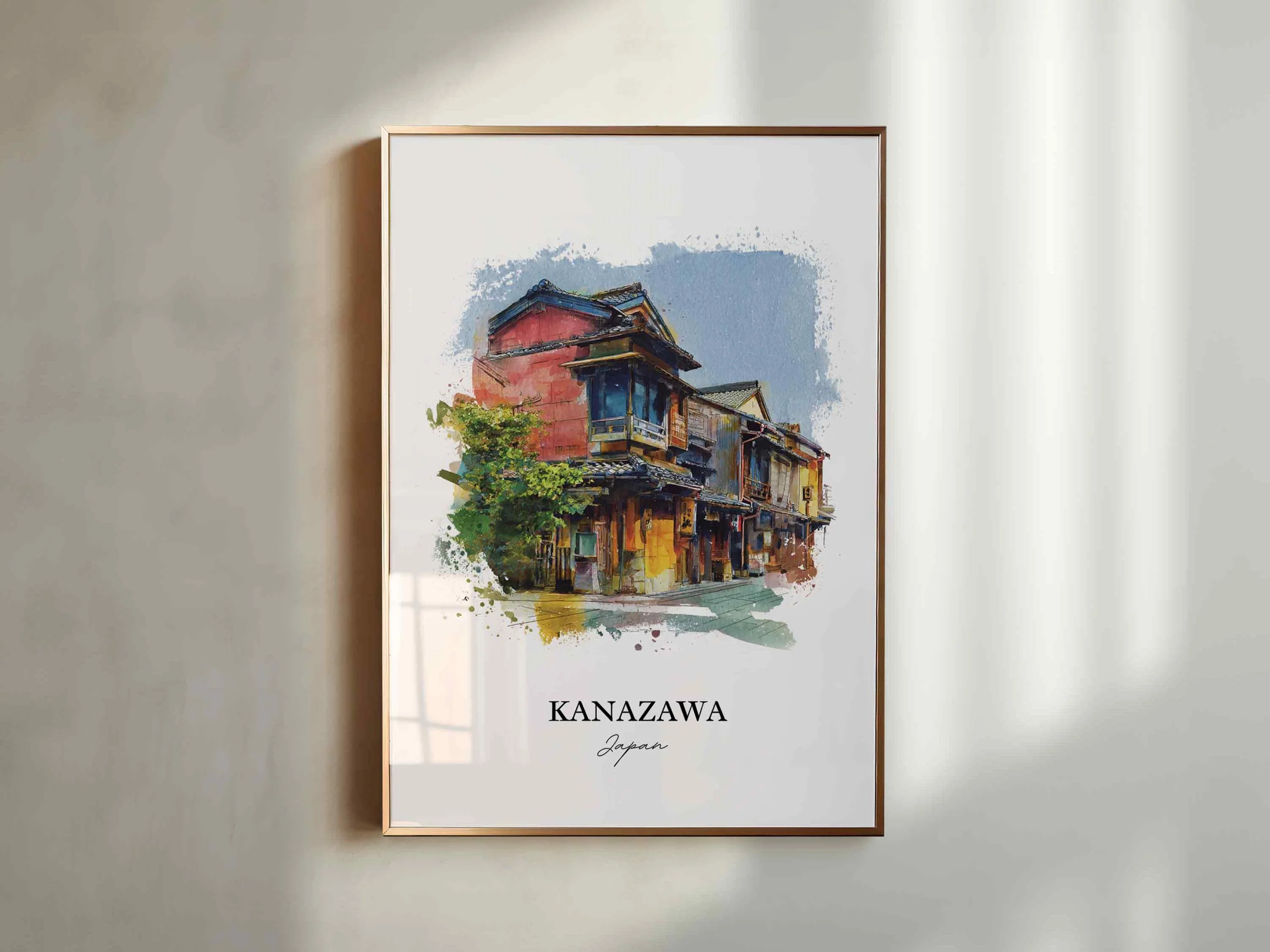 Kanazawa, Japan – Watercolor Art Print - Image 6