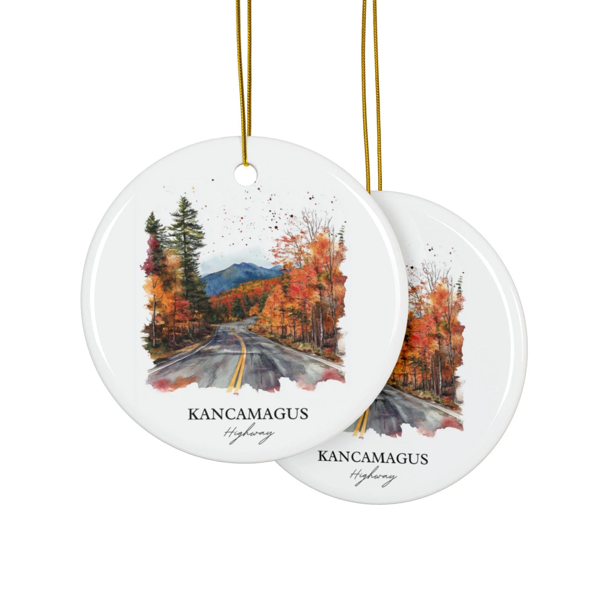 Kancamagus Highway Ornament: Unique Kancamagus Souvenir, Conway NH Xmas Decor, and Authentic New Hampshire Gift - Image 2