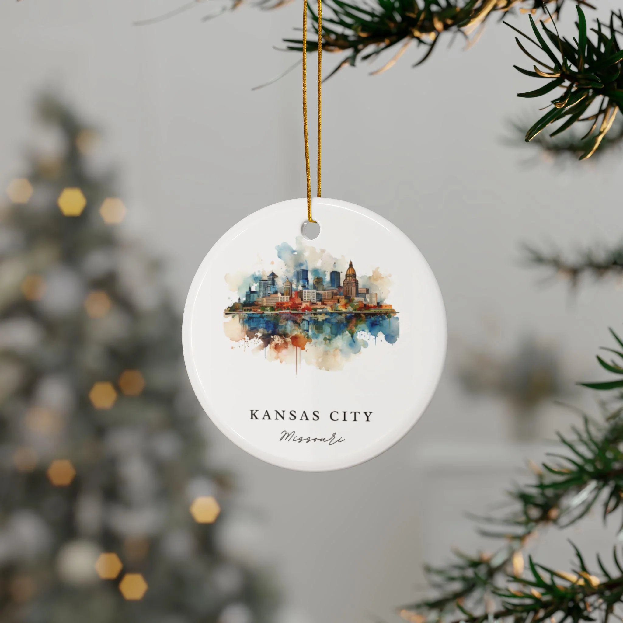 Kansas City MO Ornament: Unique Kansas City Souvenir, Kansas City Decor, and Authentic Kansas City Missouri Gift - Image 2