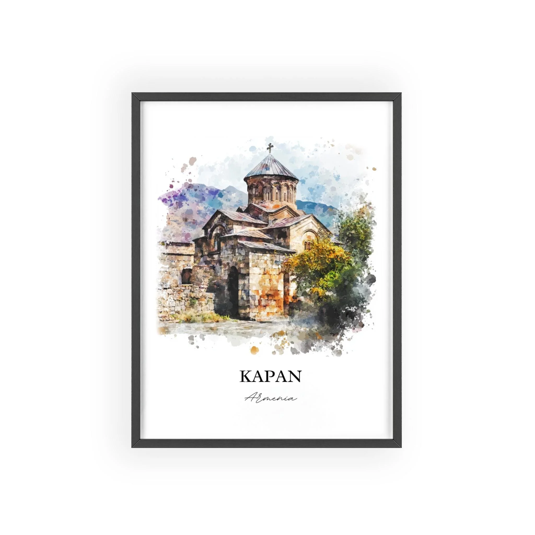 Kapan, Armenia – Watercolor Art Print - Image 7