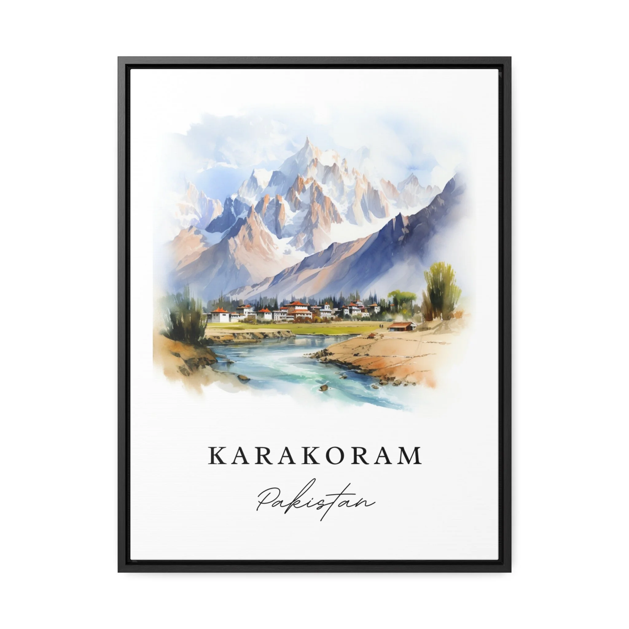 Karakoram, Pakistan – Watercolor Art Print - Image 5