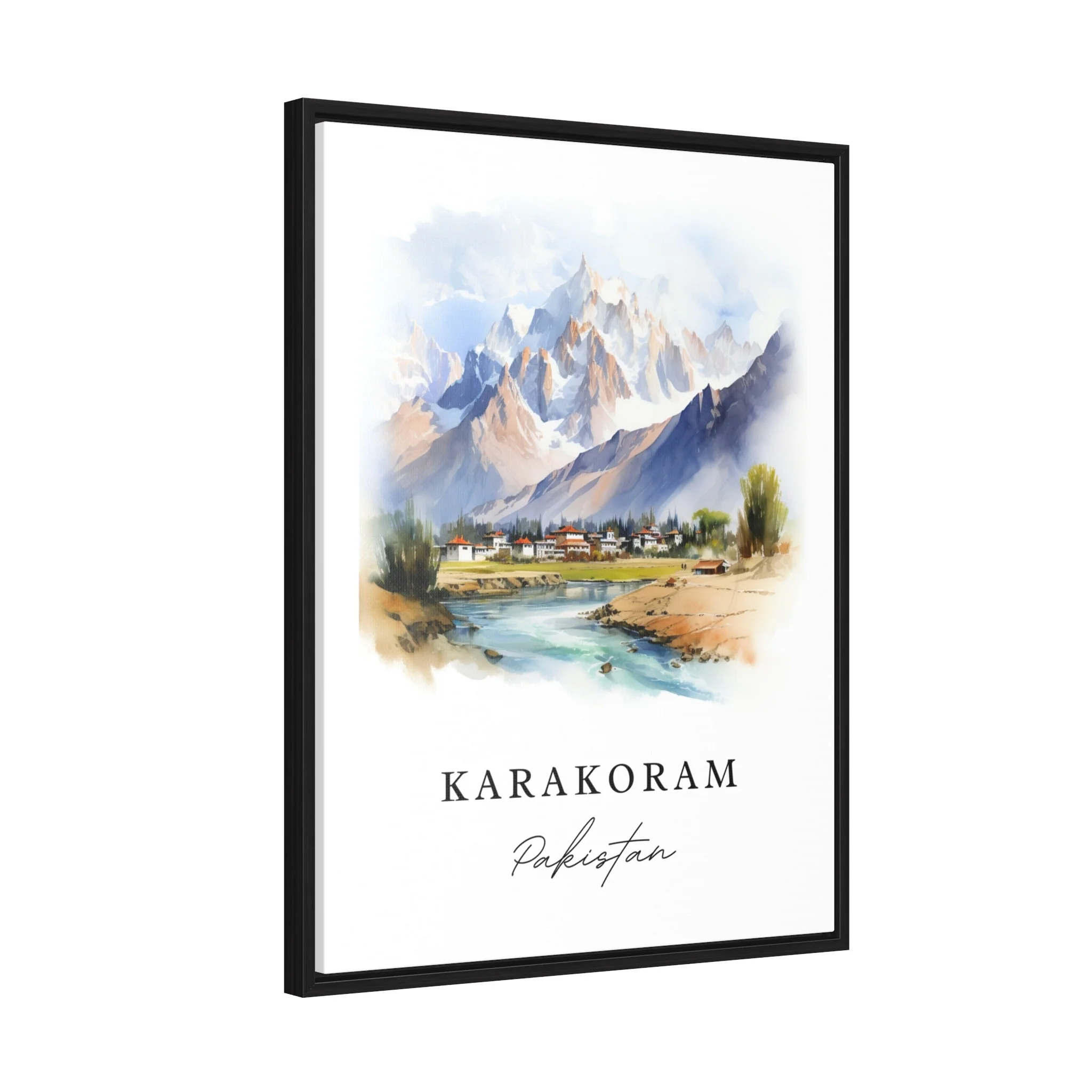 Karakoram, Pakistan – Watercolor Art Print - Image 6